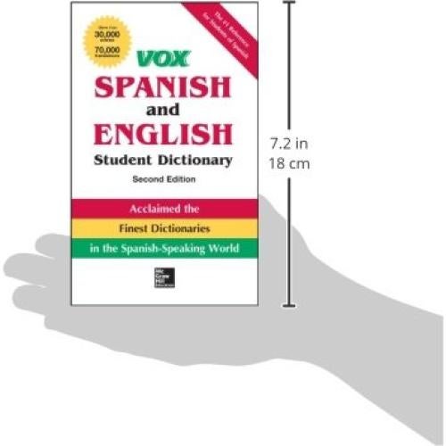 VOX Spanish and English Student Dictionary, Hardcover, 2nd Edition (Vox Dictionaries)