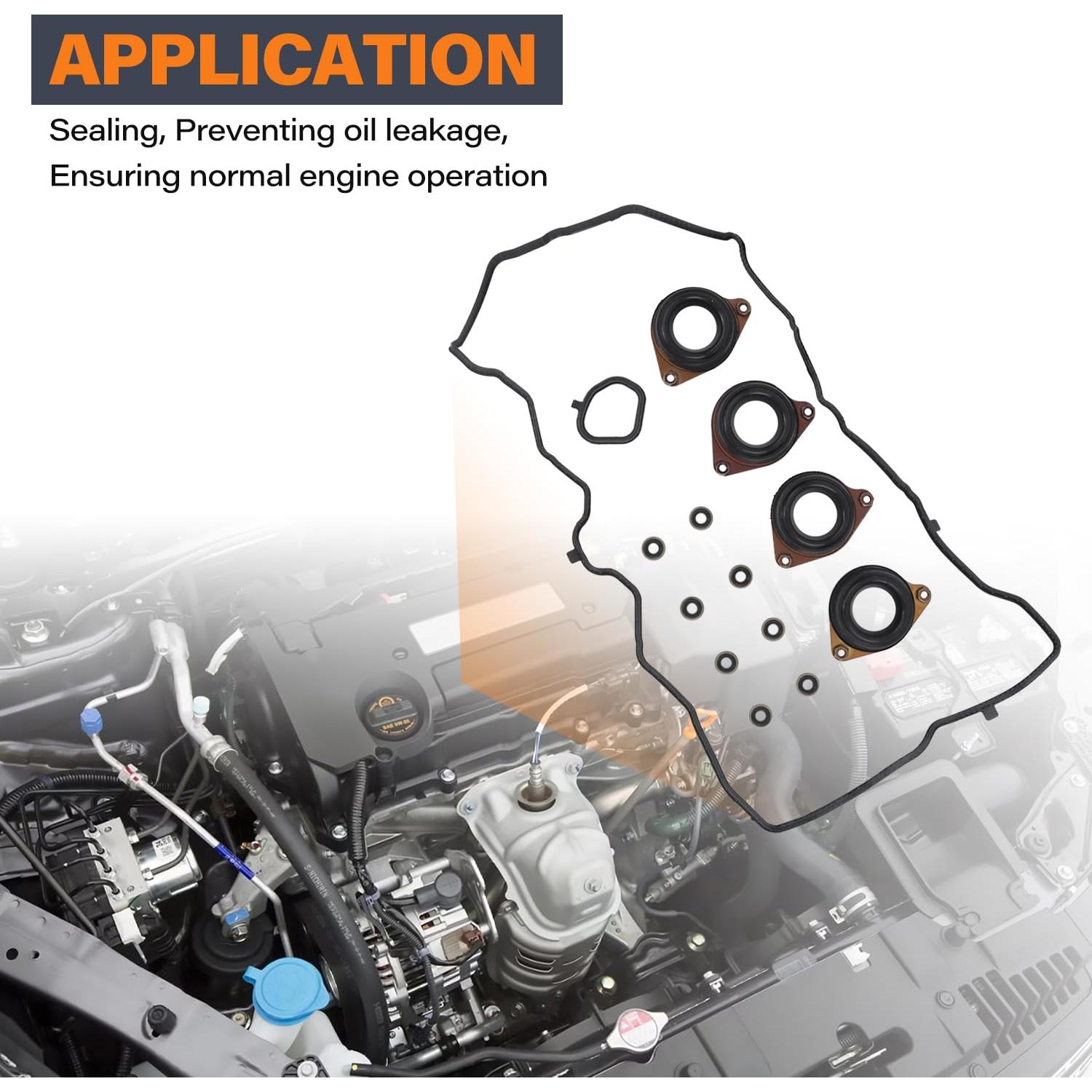 Juego de Junta de Tapa de Válvula FEISOO para Honda Accord 2013-2017