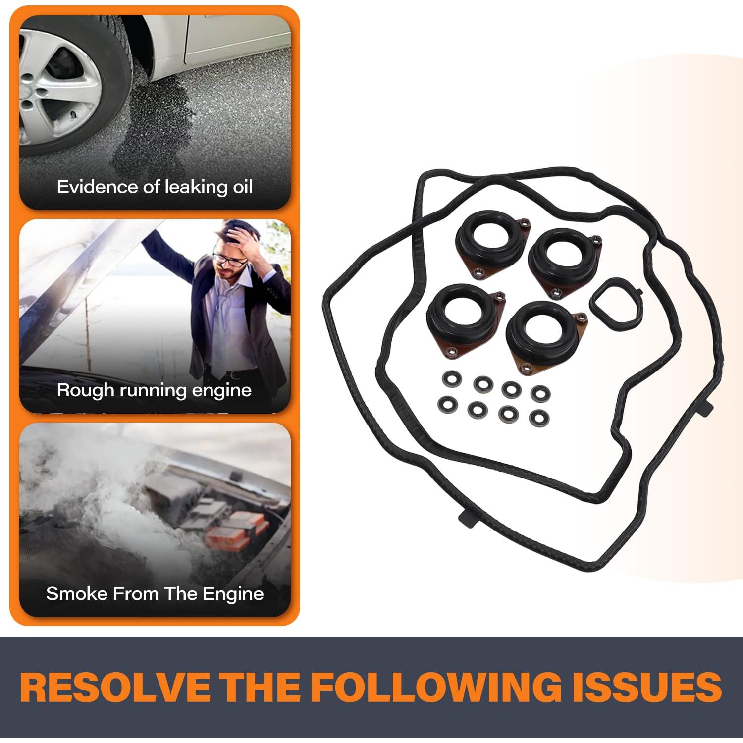 Juego de Junta de Tapa de Válvula FEISOO para Honda Accord 2013-2017