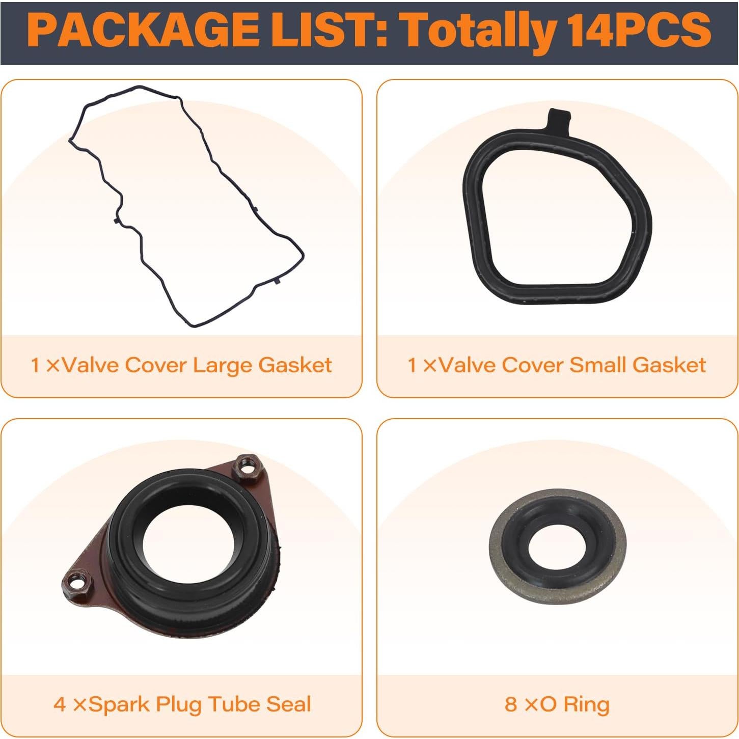 Juego de Junta de Tapa de Válvula FEISOO para Honda Accord 2013-2017