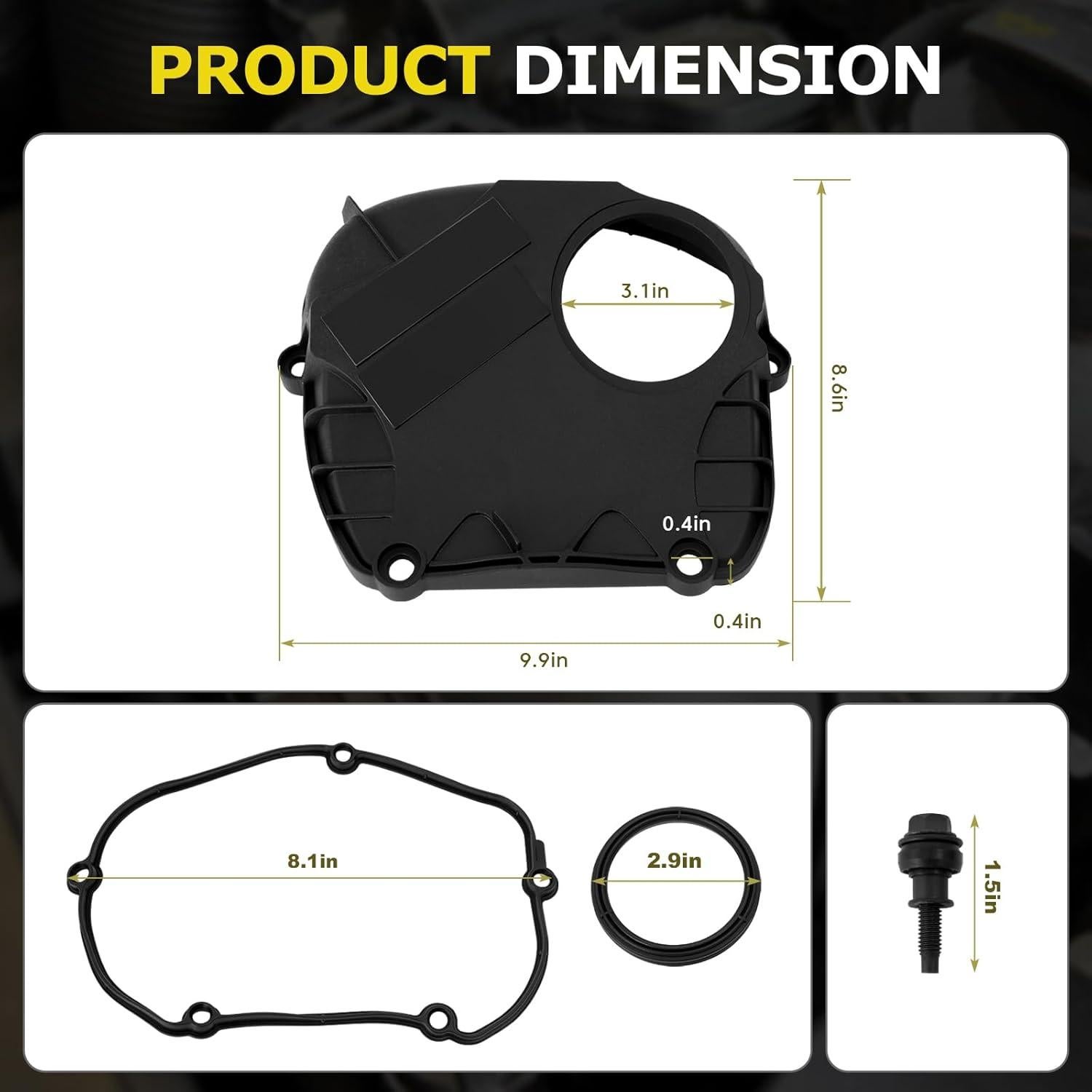 Cubierta Superior Cadena de Tiempo Motor YEHERIT para VW/Audi