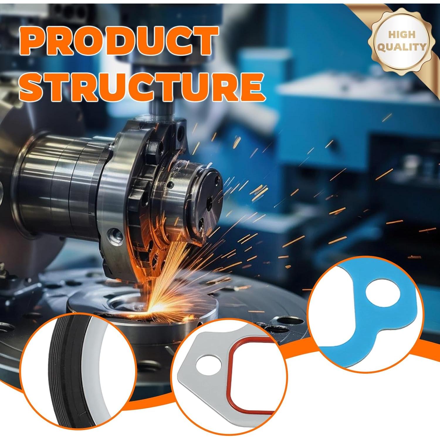 Sello de Junta de Cubierta de Tiempo GoaMotors TCS45993 para GM