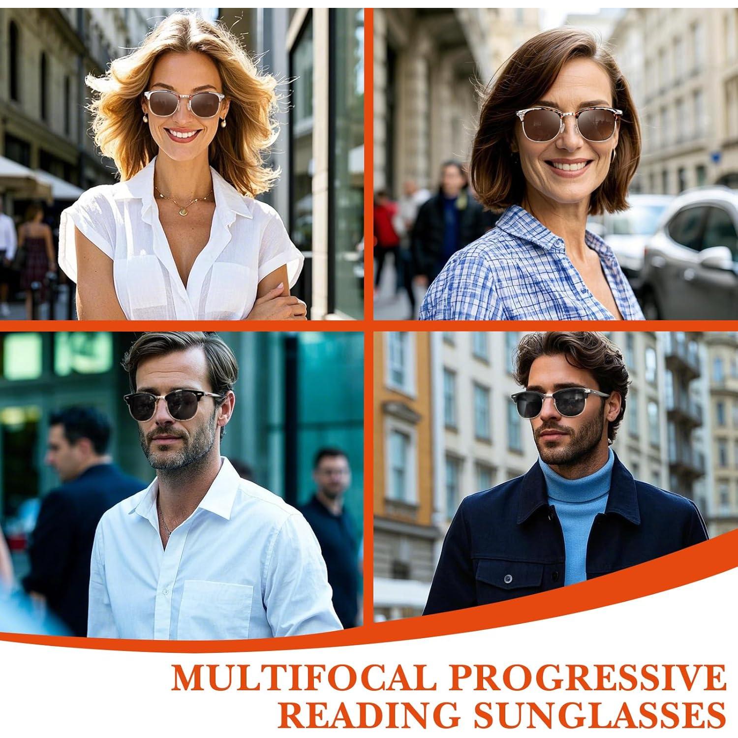 Gafas de sol progresivas OPTOFENDY medio marco UV400