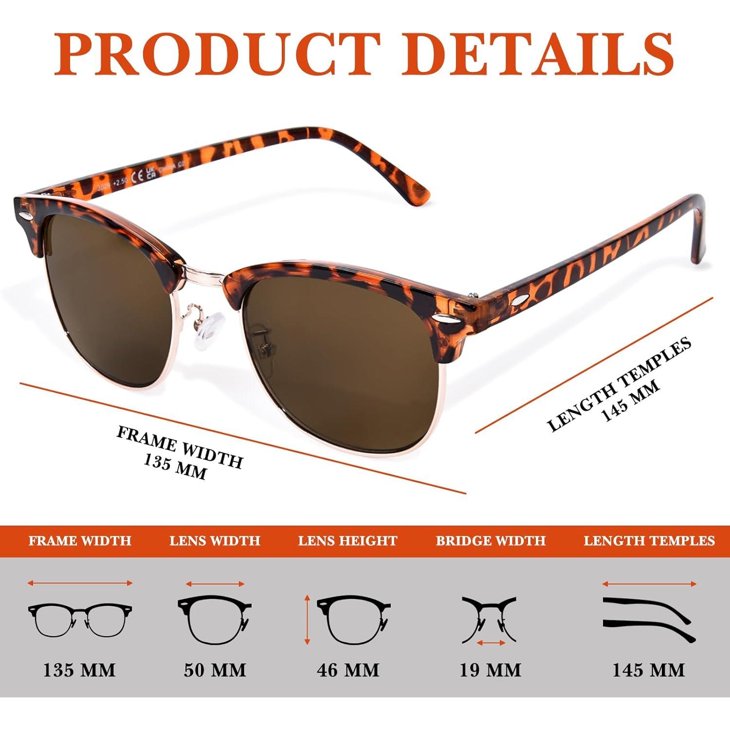 Gafas de sol progresivas OPTOFENDY medio marco UV400