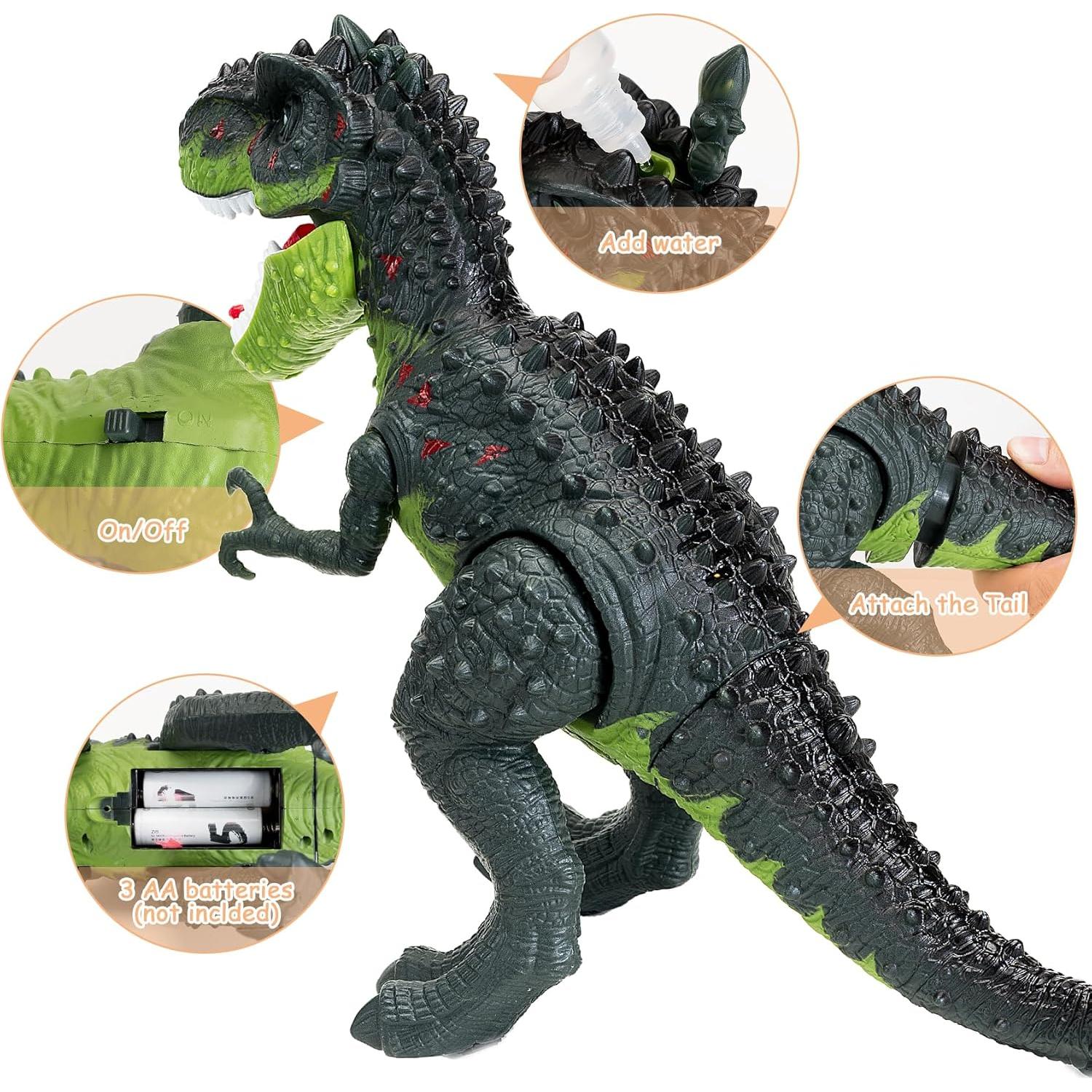 Juguete Dinosaurio Eléctrico T-Rex AHCo. con Sonidos y Luz