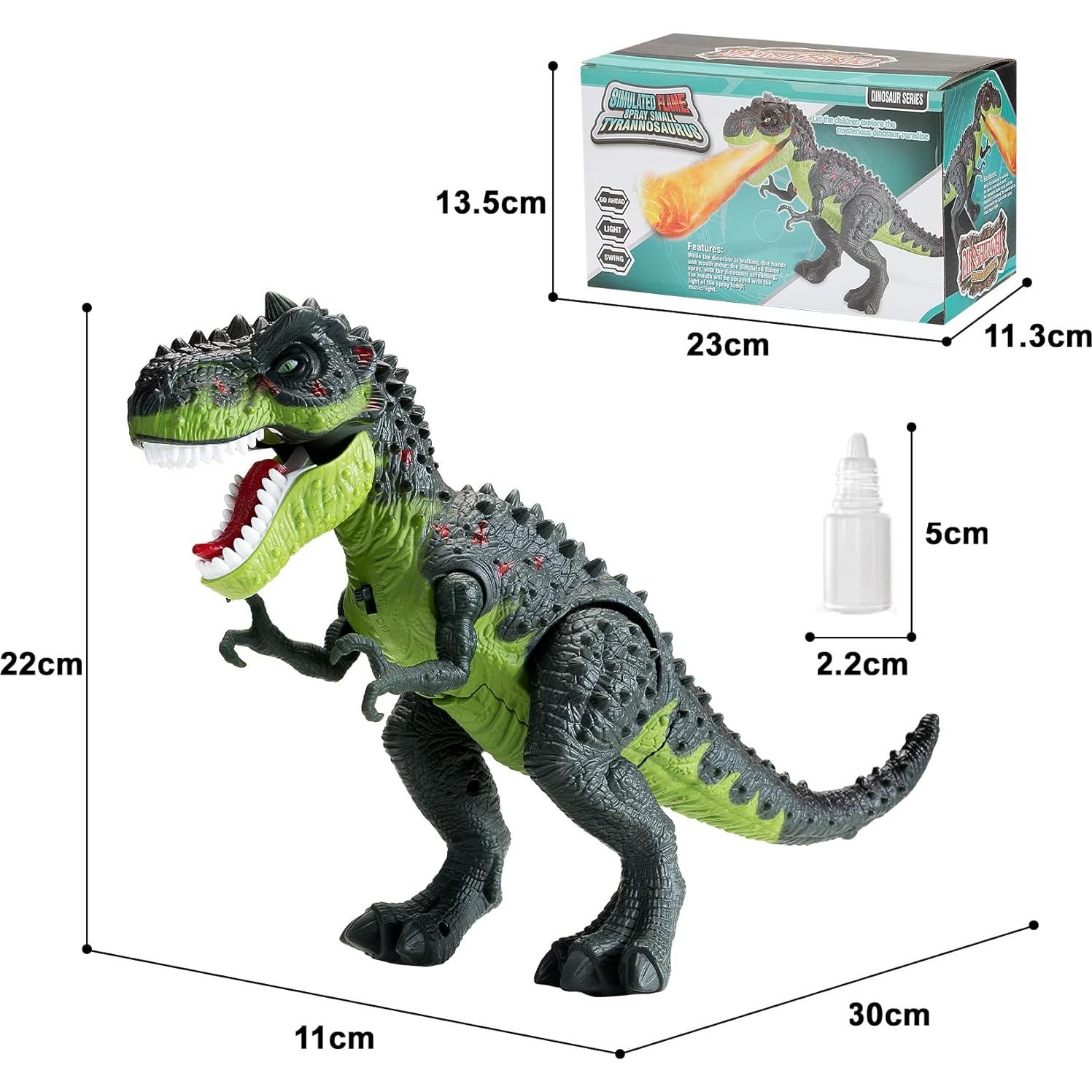 Juguete Dinosaurio Eléctrico T-Rex AHCo. con Sonidos y Luz