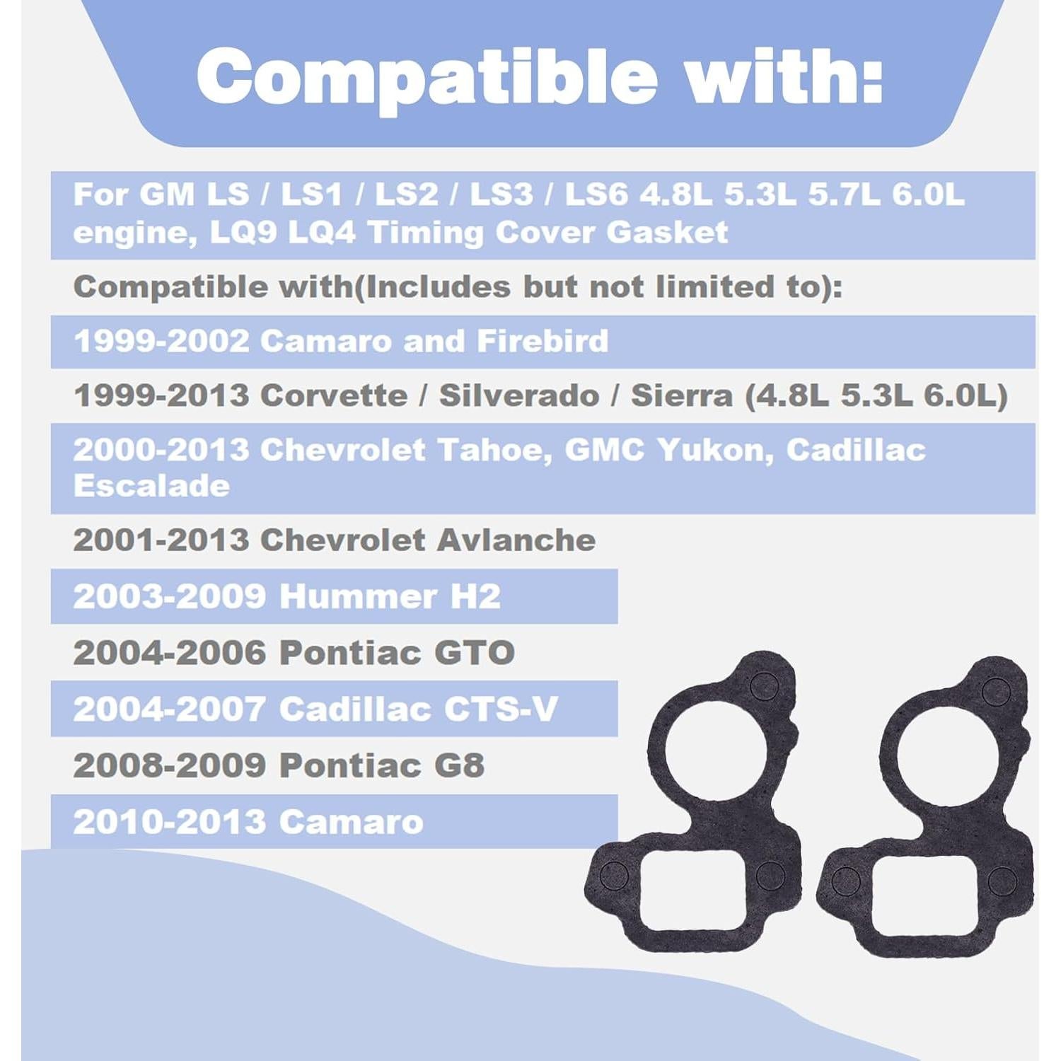 Junta de Cubierta de Tiempo CULMKARI para GM LS 4.8-6.0L