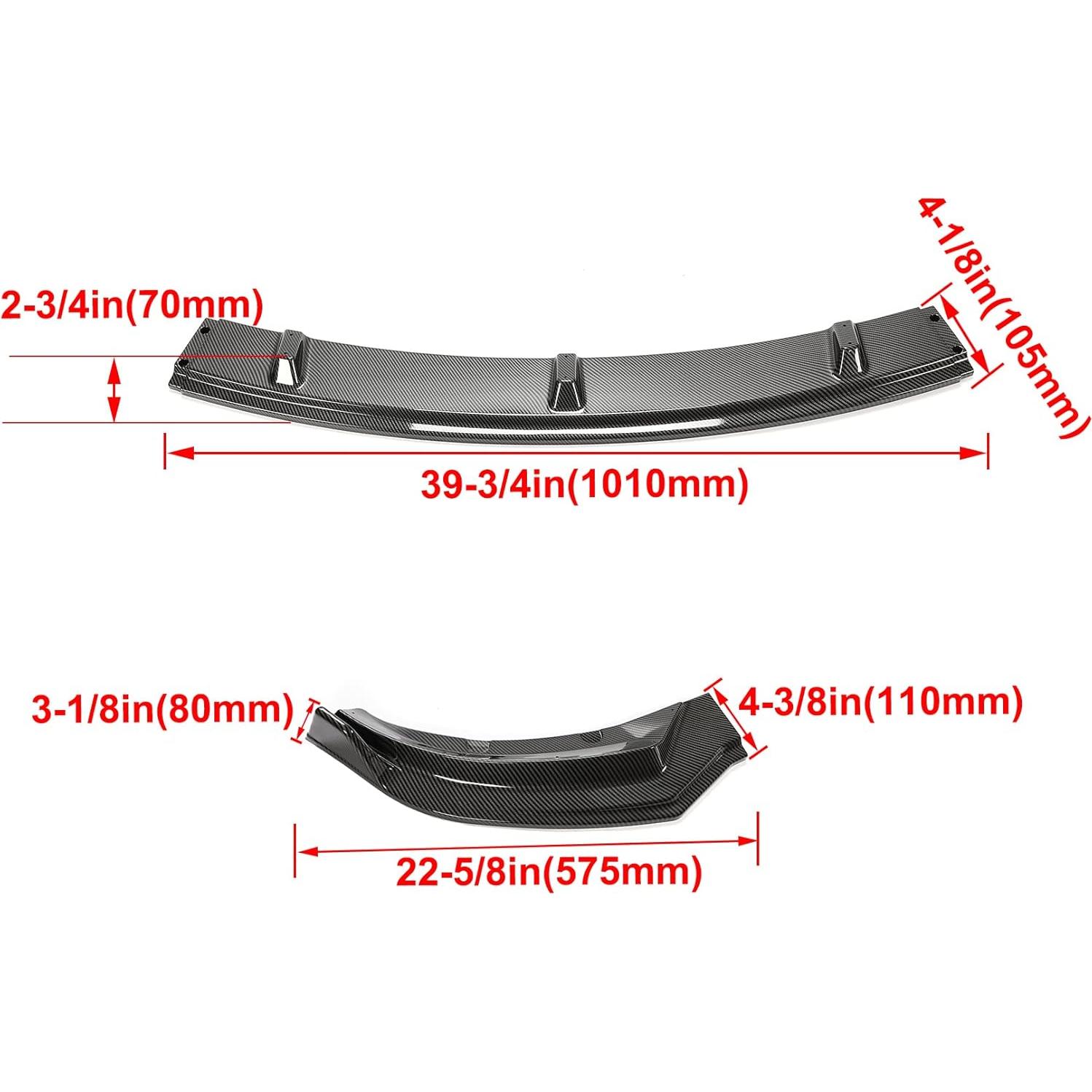 Kit de Labio de Parachoques Frontal Kojem para Tesla Model 3 2017-2023