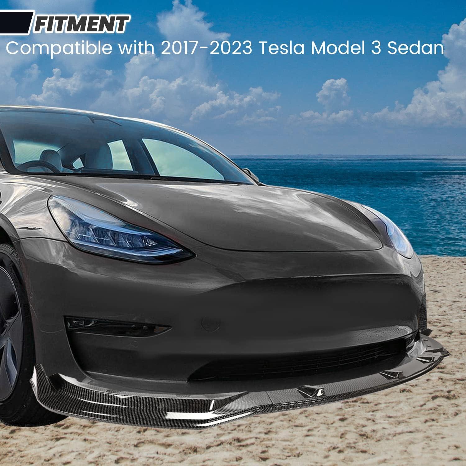 Kit de Labio de Parachoques Frontal Kojem para Tesla Model 3 2017-2023