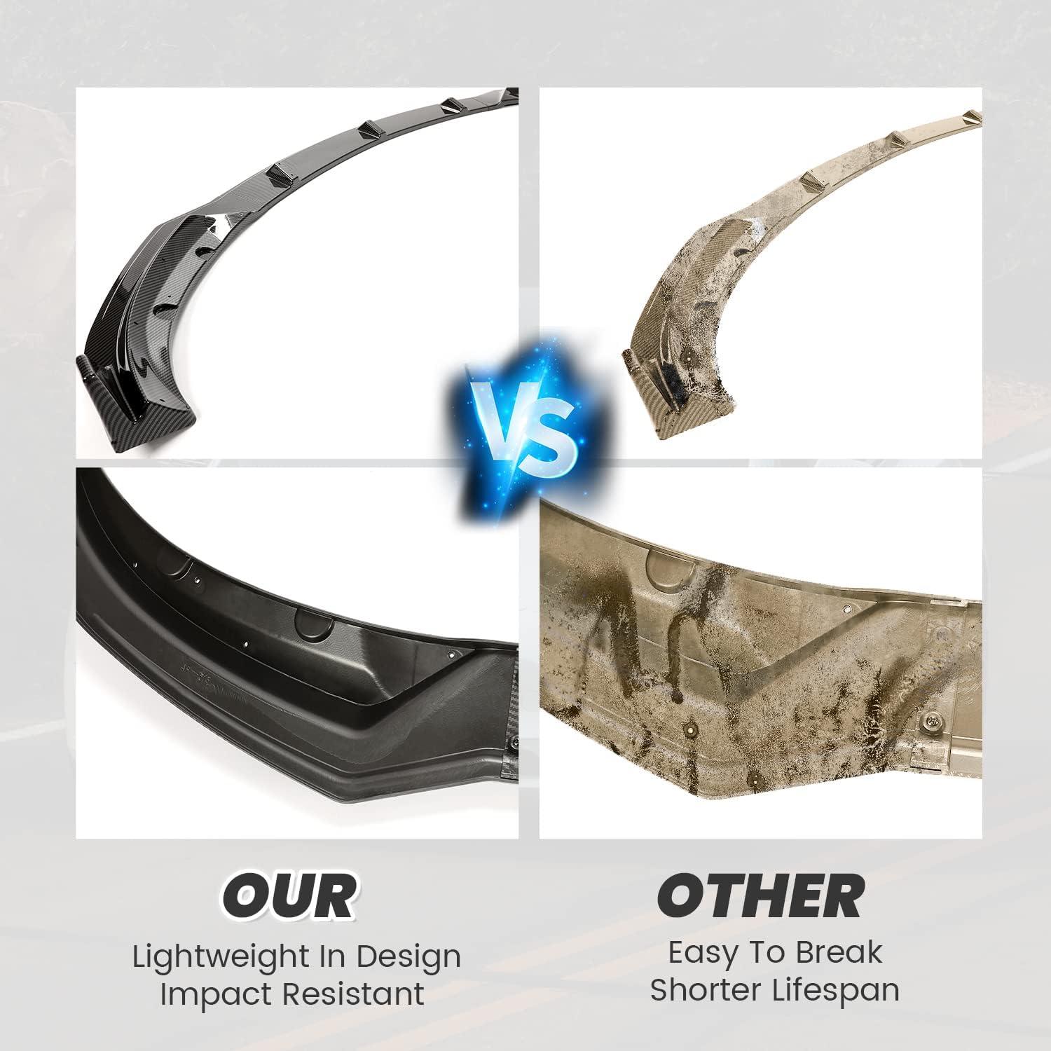 Kit de Labio de Parachoques Frontal Kojem para Tesla Model 3 2017-2023