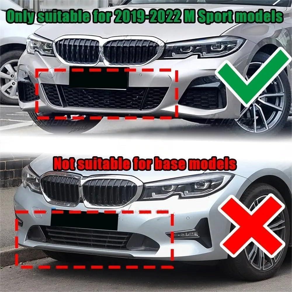 Divisor de Labio Frontal BMW M Sport G20 G28 2019-2022 Fibra de Carbono