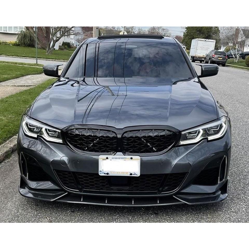 Divisor de Labio Frontal BMW M Sport G20 G28 2019-2022 Fibra de Carbono