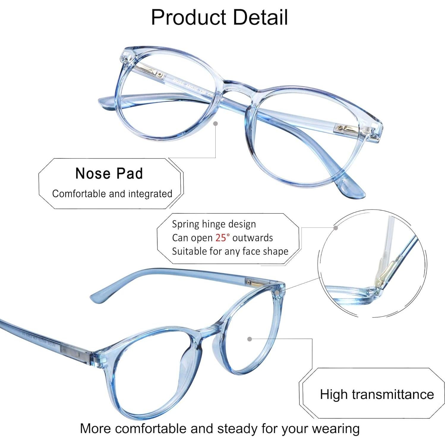 Gafas Bifocales YEIN con Lentes Antiluz Azul +0.50/+3.00