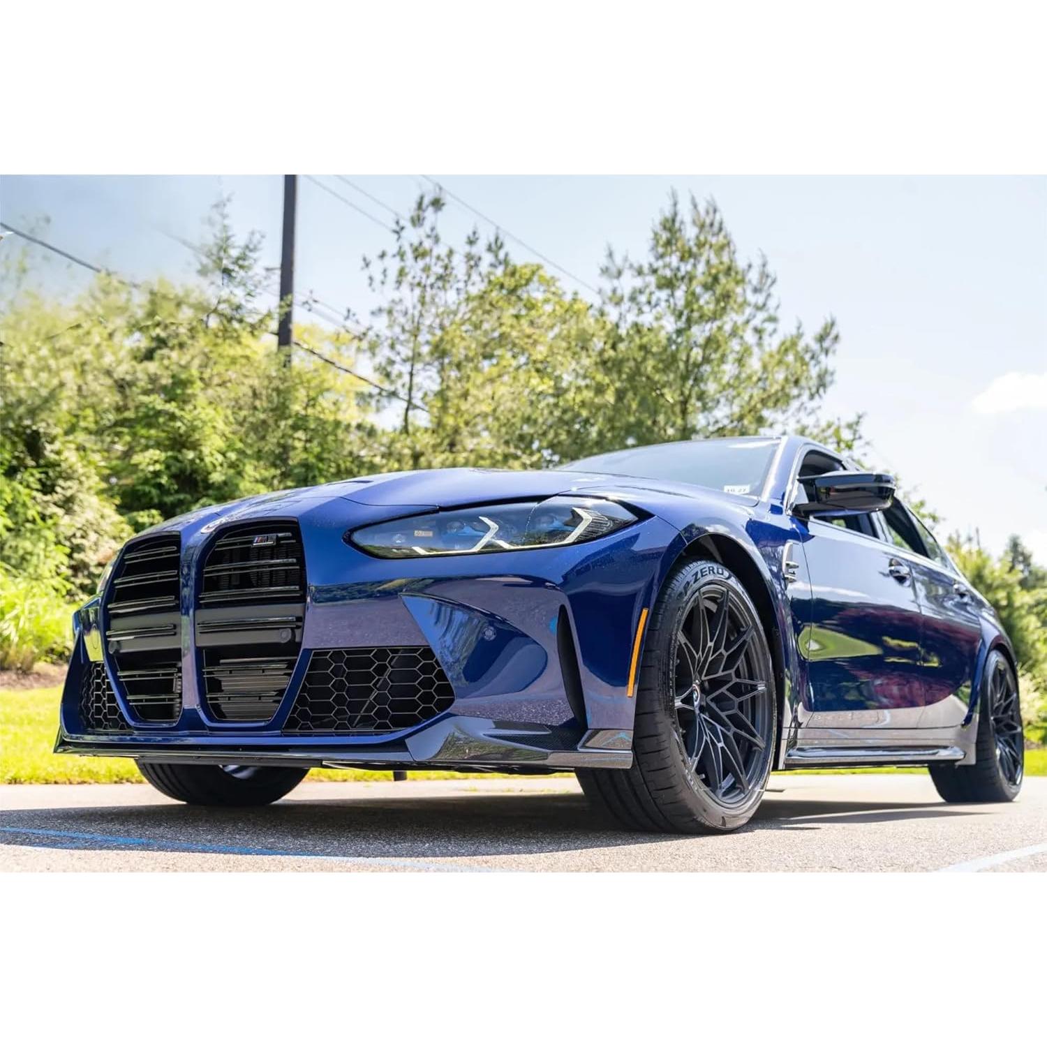 Divisor de Labio Frontal BMW G80 M3 G82 M4 2021-2024 Negro Brillante