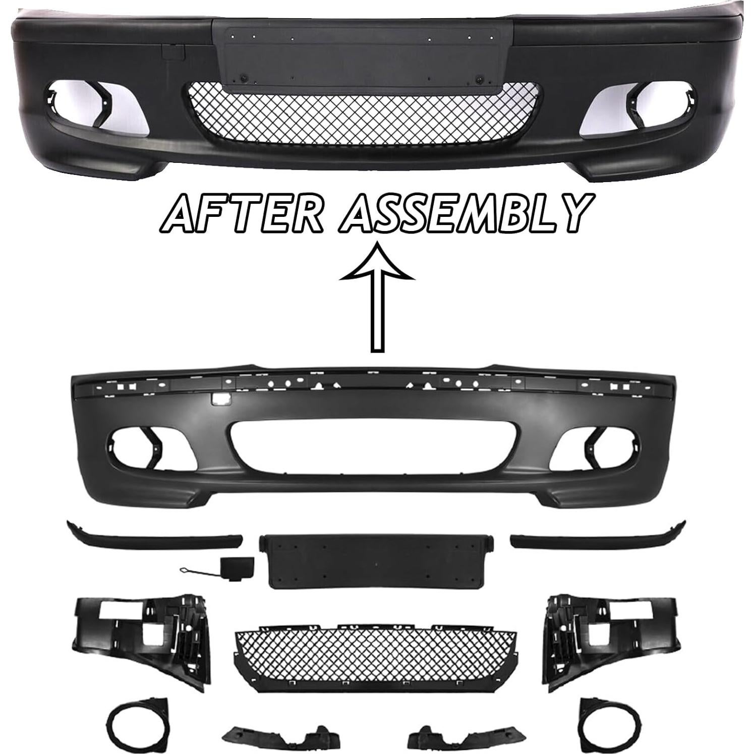 Kit Parachoques Frontal Bewild Estilo M-Tech BMW E46 2000-2006