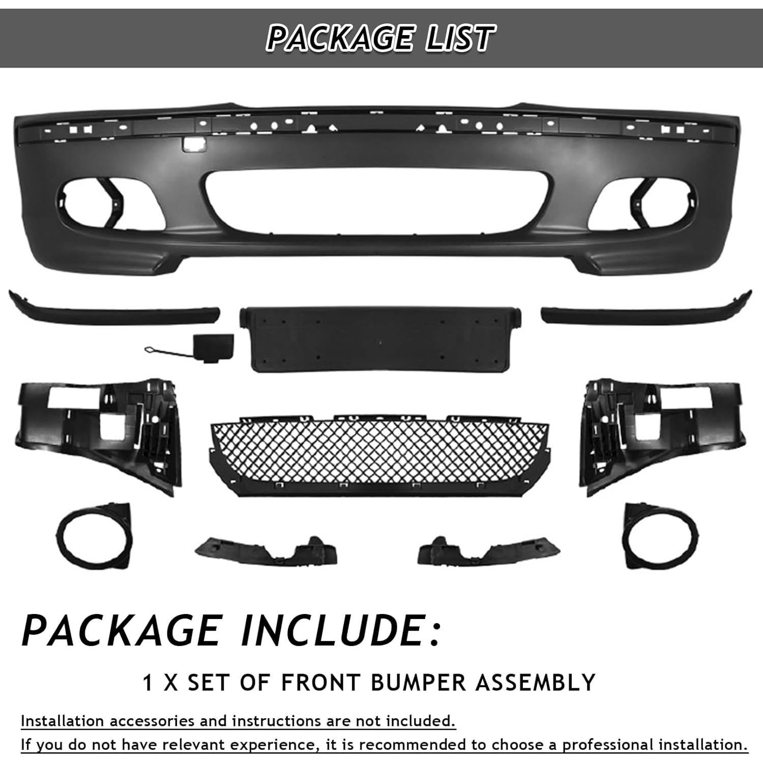 Kit Parachoques Frontal Bewild Estilo M-Tech BMW E46 2000-2006