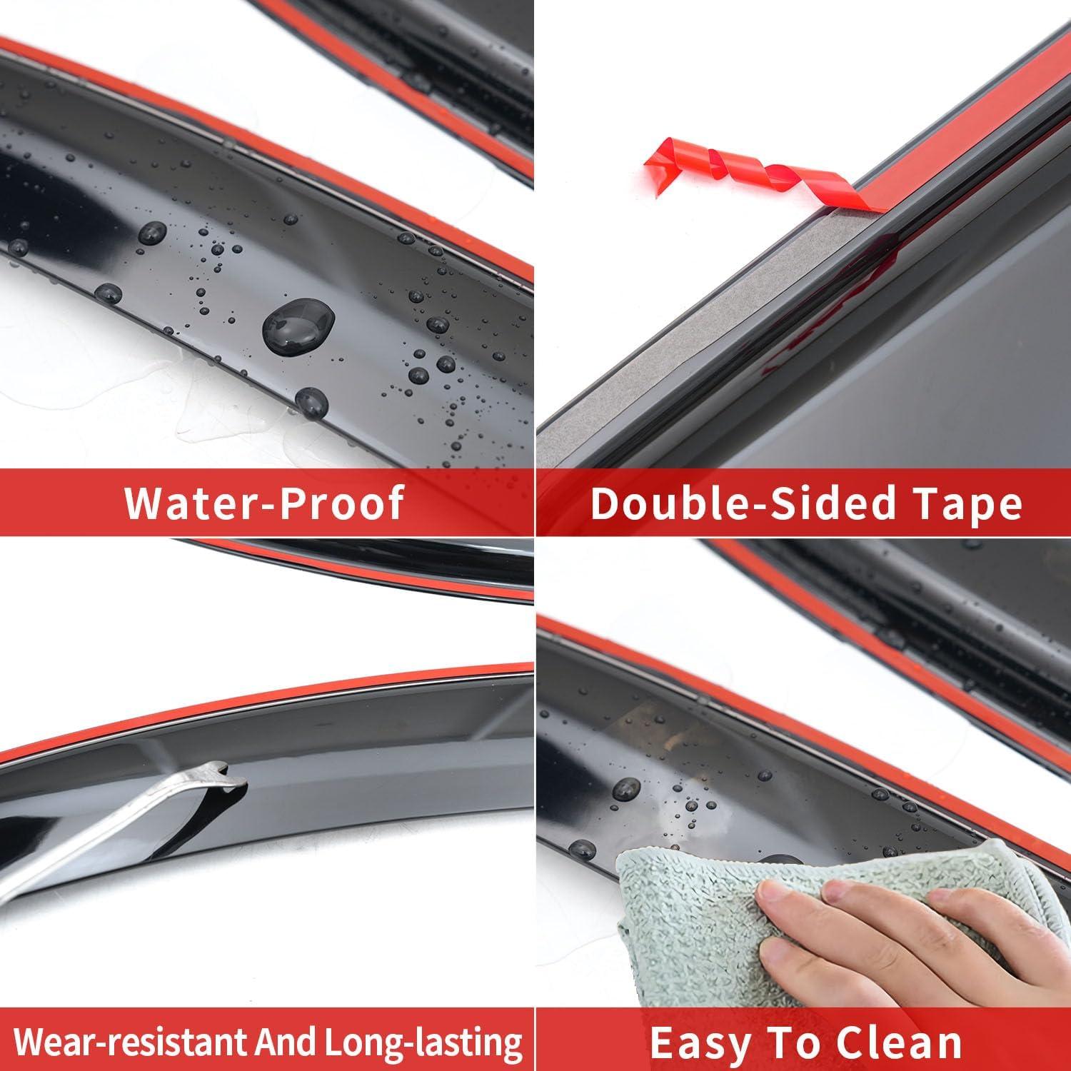 Deflector de Ventana Lateral Xipoo para Dodge Ram 1500 Crew Cab 2019-2025