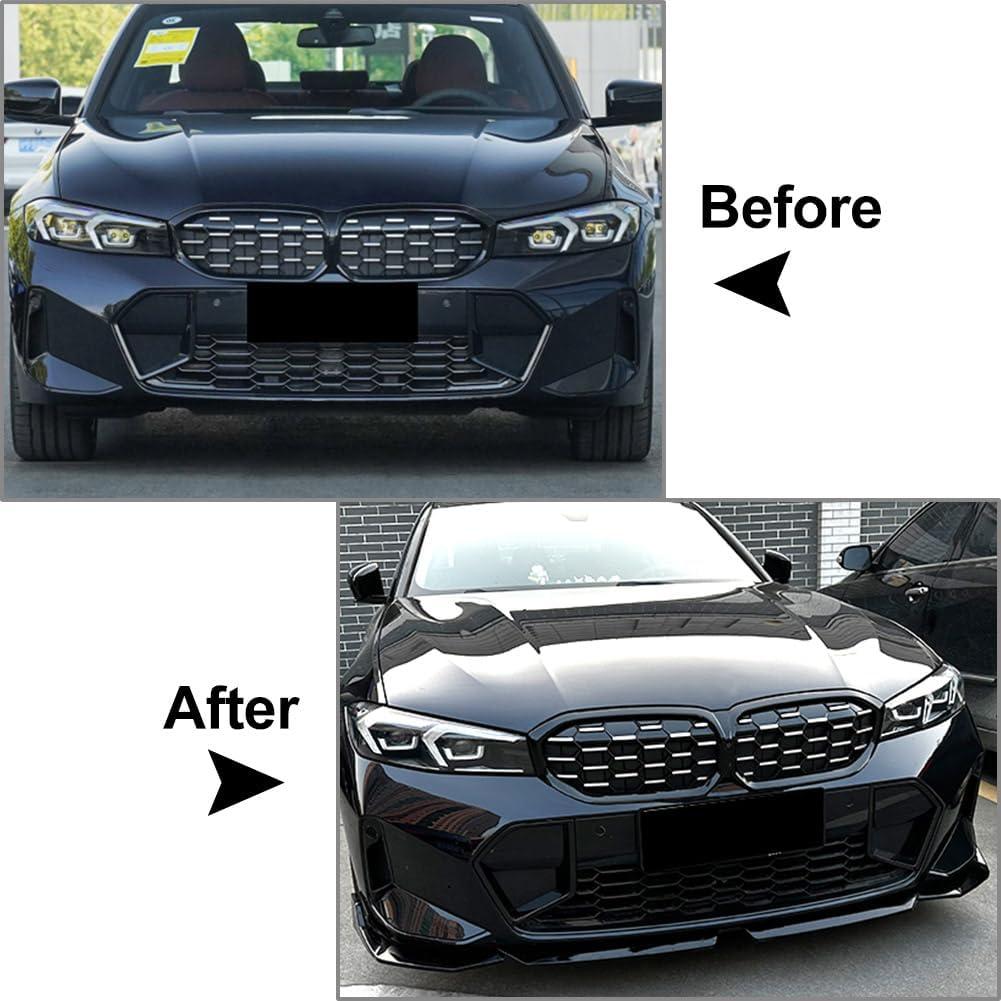 Labio Spoiler Frontal BMW Serie 3 G20 M Sport 2023 ABS Negro