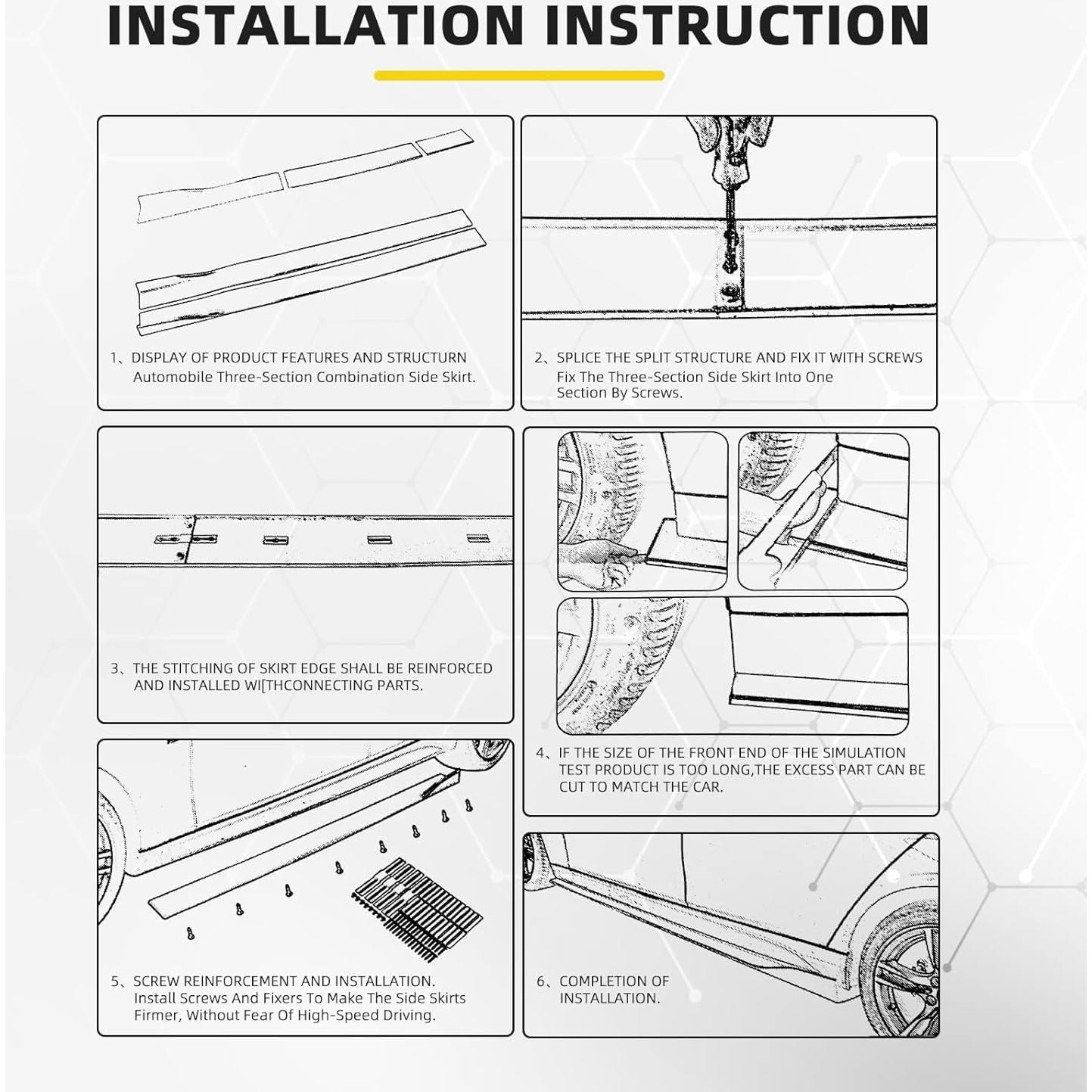 Kit Protector de Labio Frontal y Falda Lateral KEEPDSGN 200cm