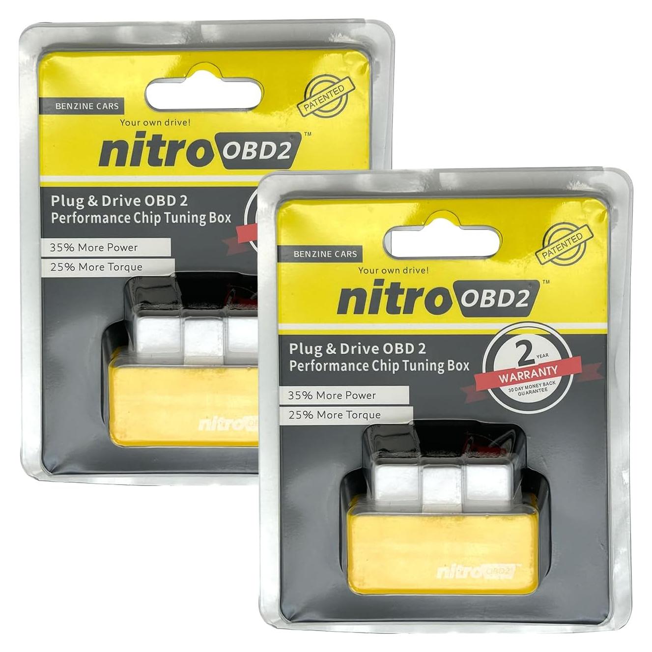 Mejora de Potencia Automotriz Arwrilt 2 PCS OBD-II Amarillo