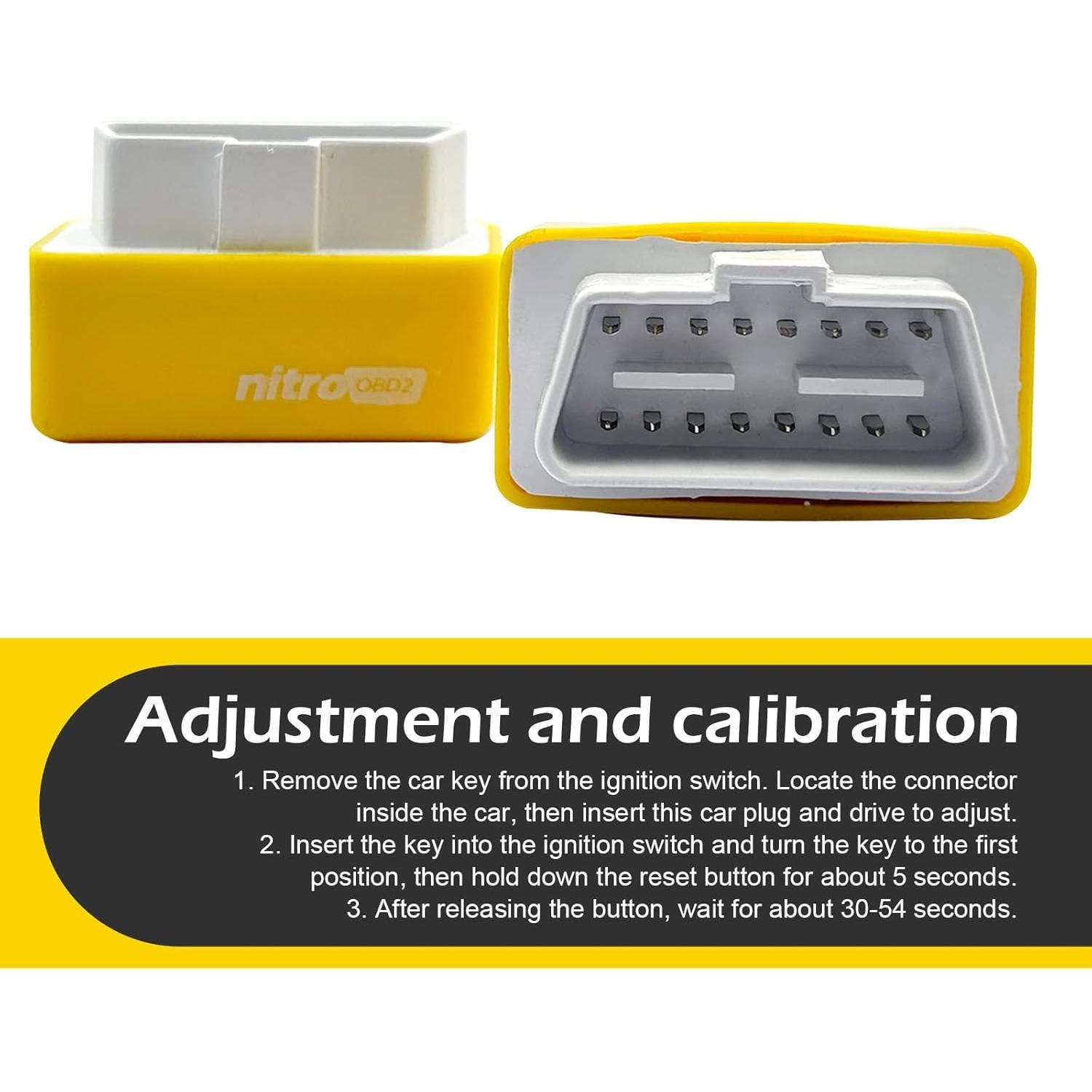 Mejora de Potencia Automotriz Arwrilt 2 PCS OBD-II Amarillo