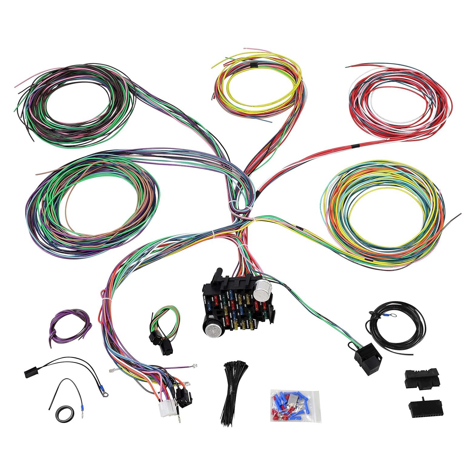 Kit de Cableado Universal 21 Circuitos JY PERFORMANCE 17 Fusibles