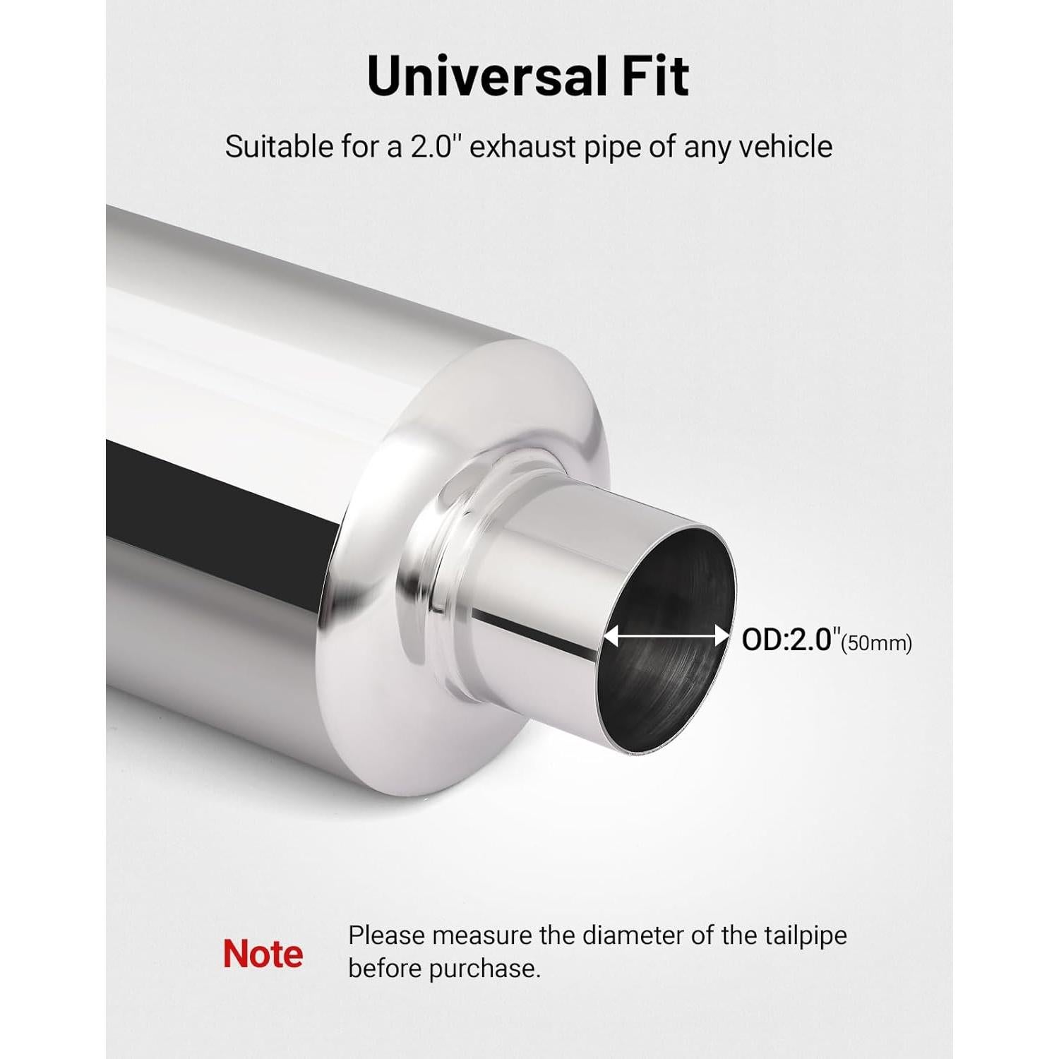 Silenciador de Escape EVIL ENERGY 14.6" Acero Inoxidable Universal