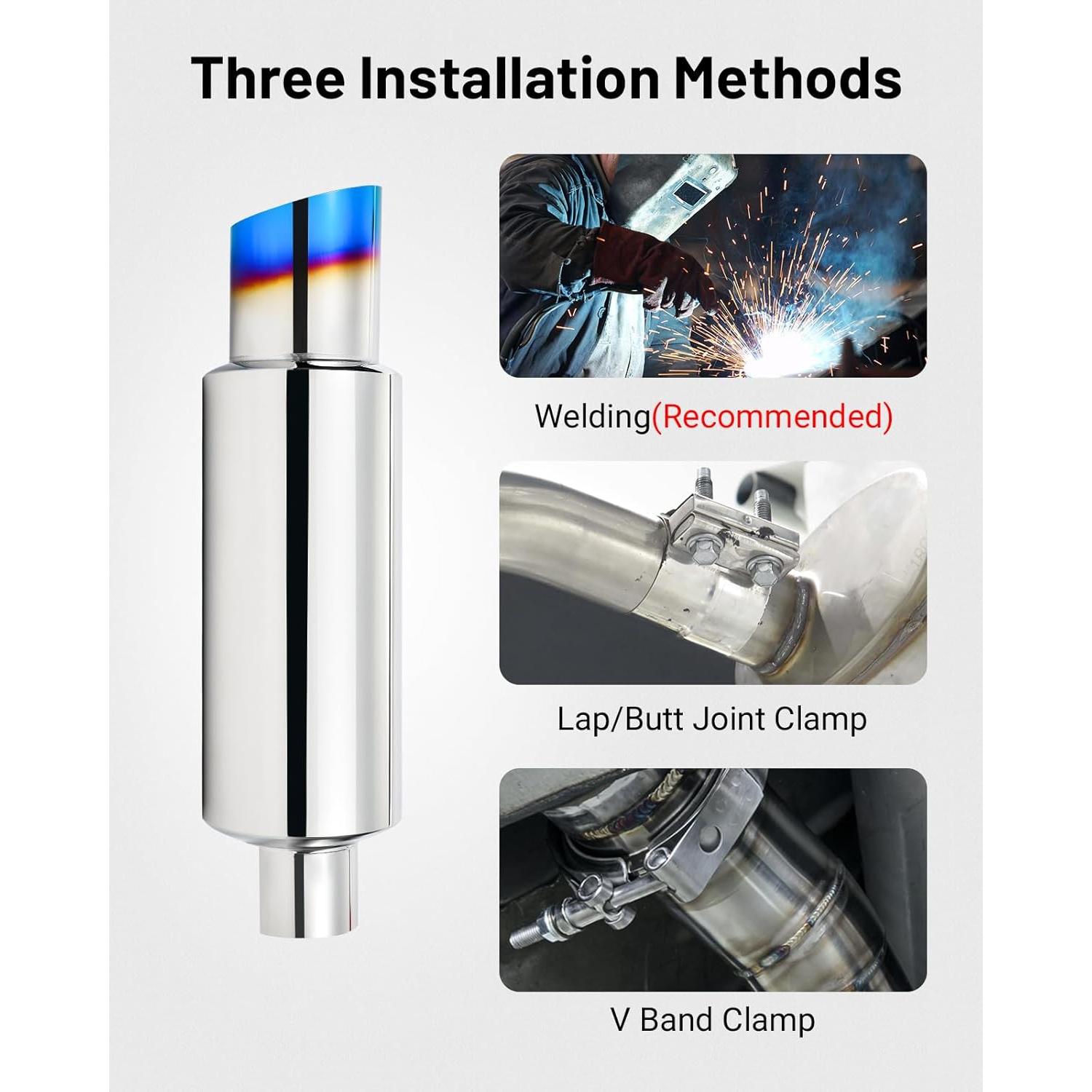 Silenciador de Escape EVIL ENERGY 14.6" Acero Inoxidable Universal