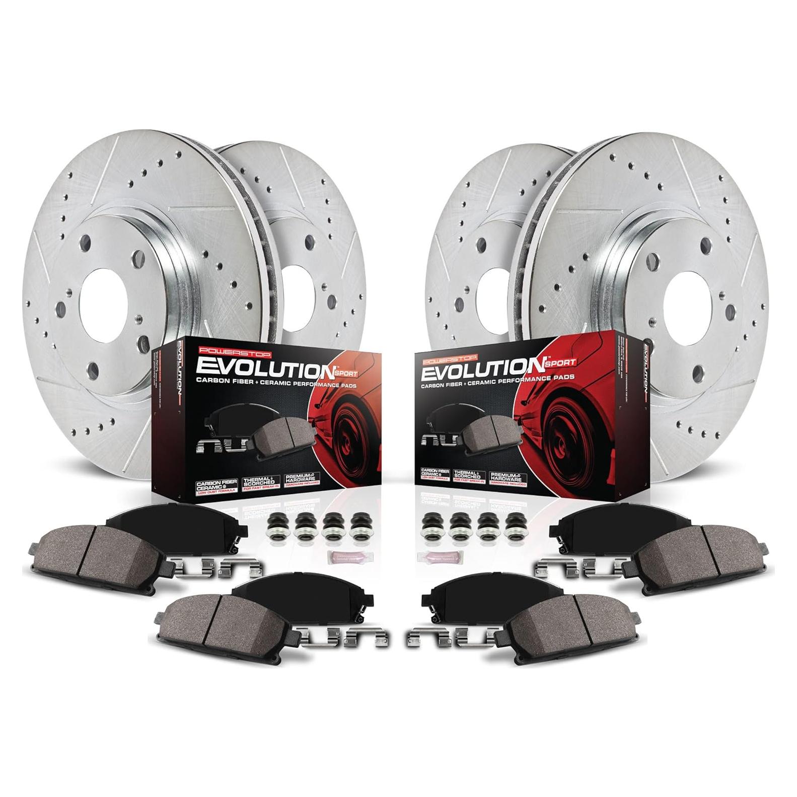 Kit de Frenos Power Stop K7502 Z23 Delantero y Trasero para Audi y VW