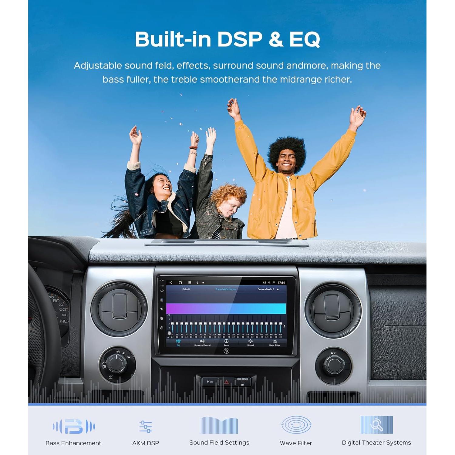 Estéreo de Coche Ruicar para Ford F150 2009-2014 10" 2+64G