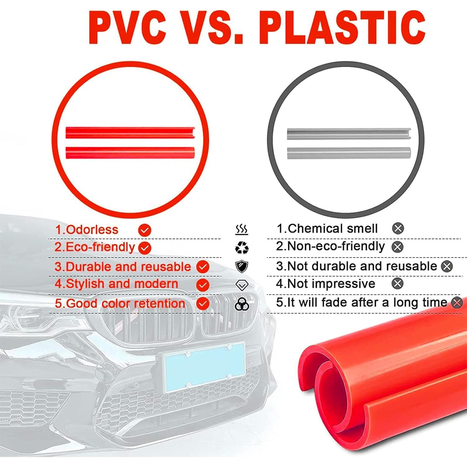 Cubiertas de Inserción de Rejilla V Brace SDPVorn Rojo para BMW