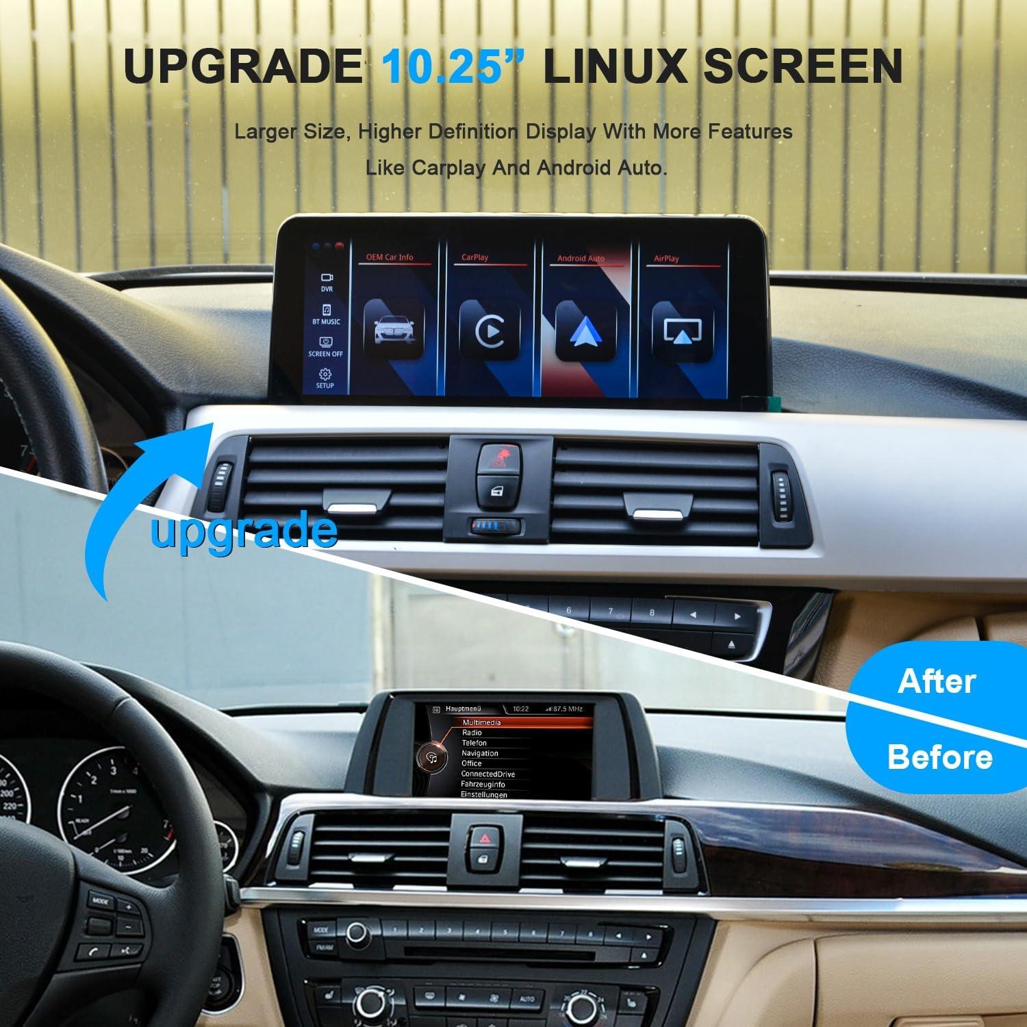 Unidad Principal PEMP 10.25" para BMW F30 NBT con CarPlay y Android Auto