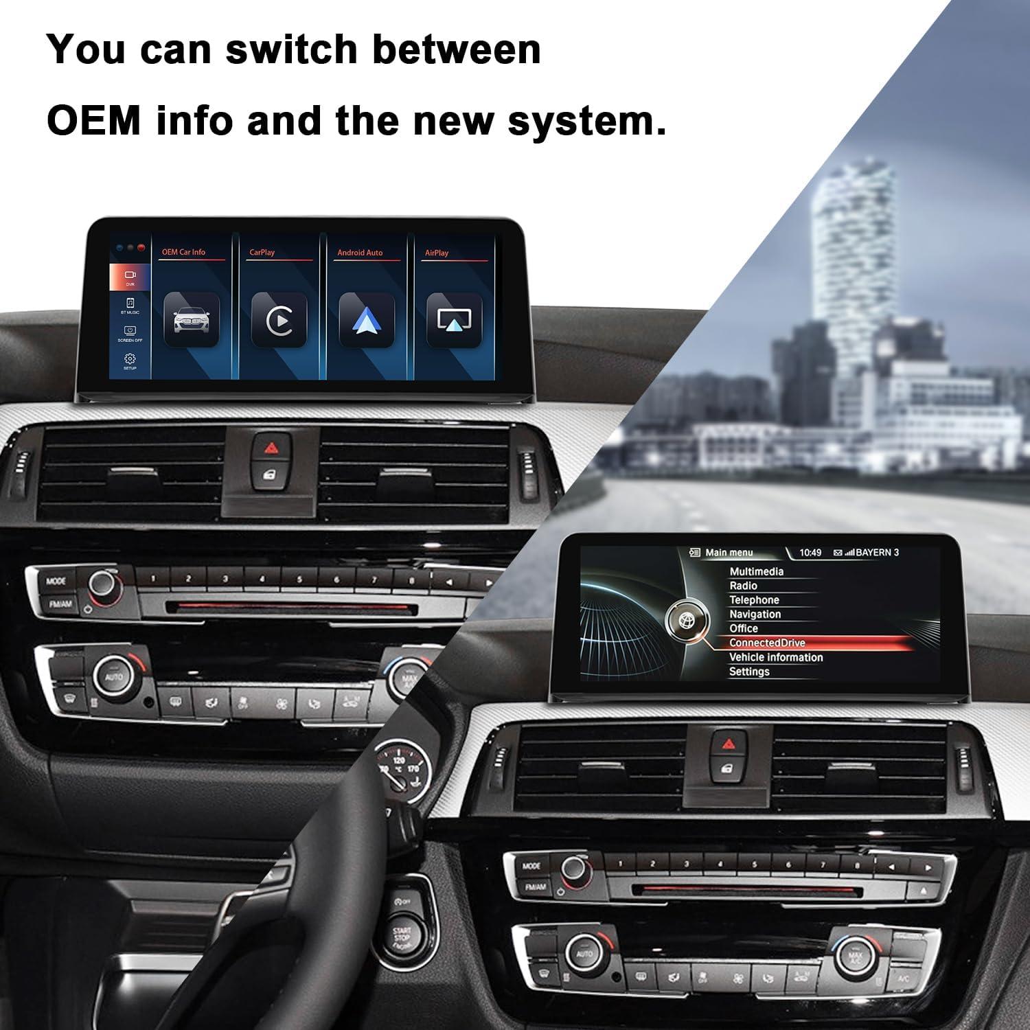 Unidad Principal PEMP 10.25" para BMW F30 NBT con CarPlay y Android Auto