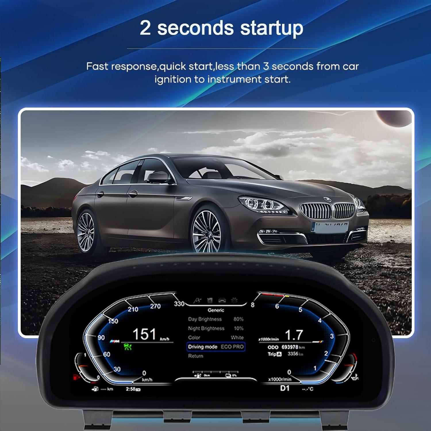 Tablero Digital BMW 5/6/7 Serie 2009-2017 12.3" LCD