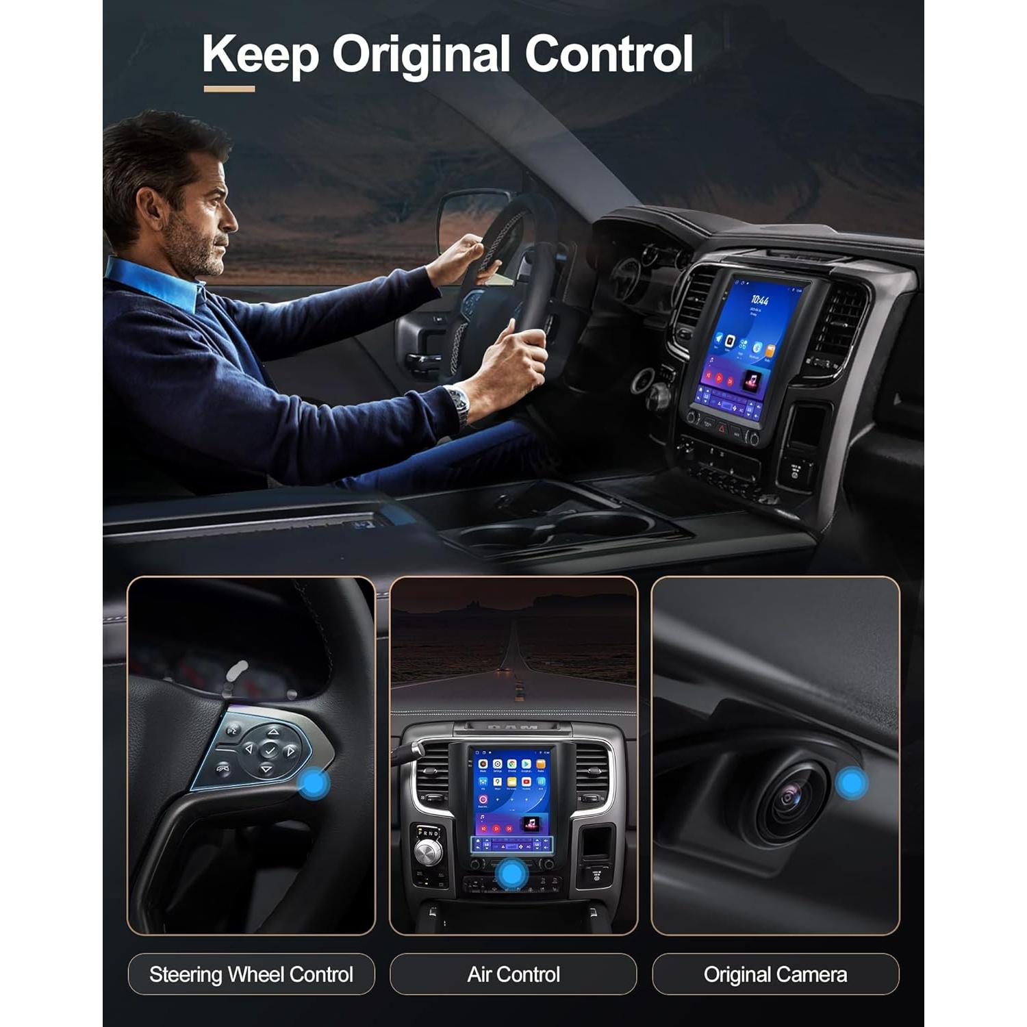 Radio de Coche Sonicube 9.7" Android 13 para Dodge Ram 2013-2018