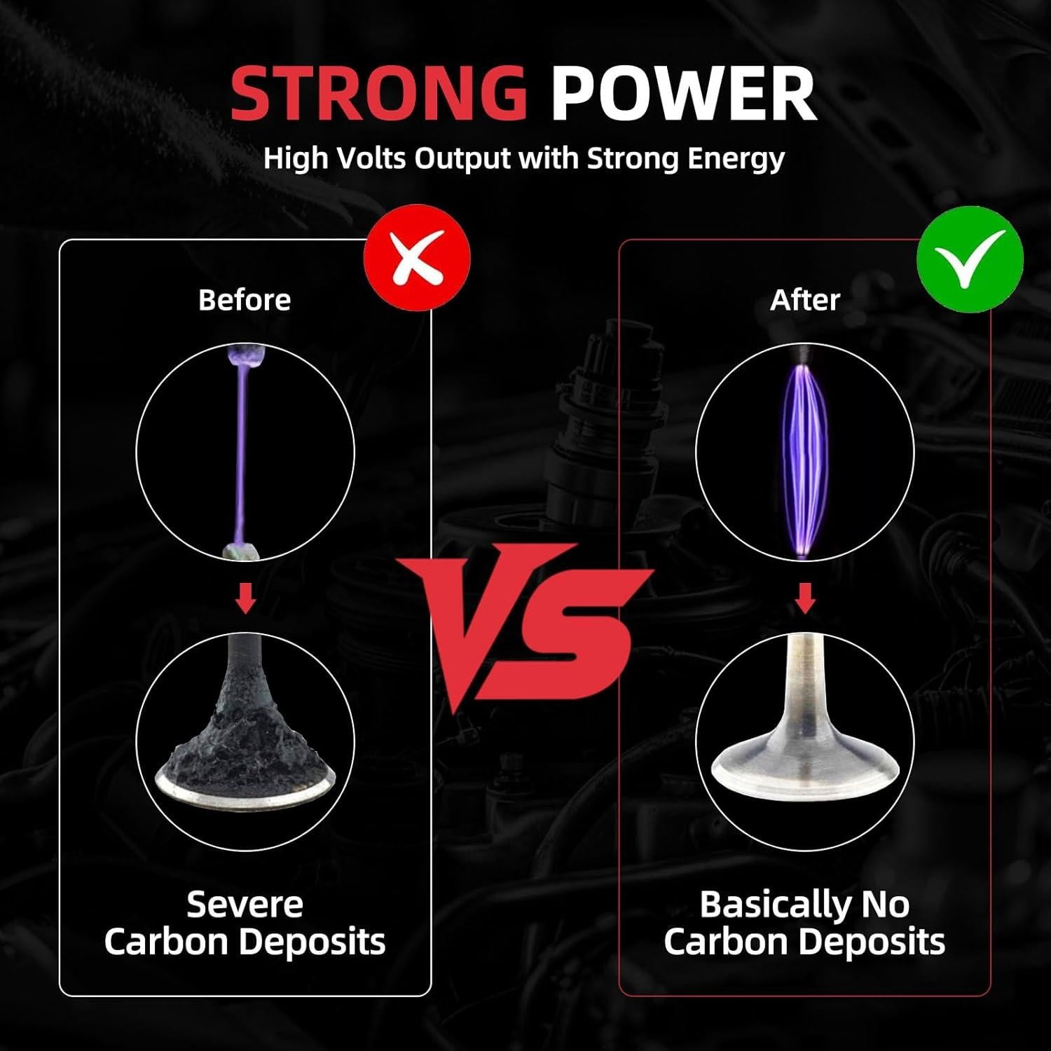 Paquete de Bobina de Encendido y Bujía GBTAD UF504 8x 16x para Dodge