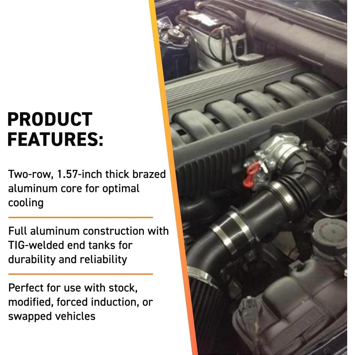 Radiador de Aluminio Mishimoto MMRAD-E36-92 para BMW E36 1992-1999