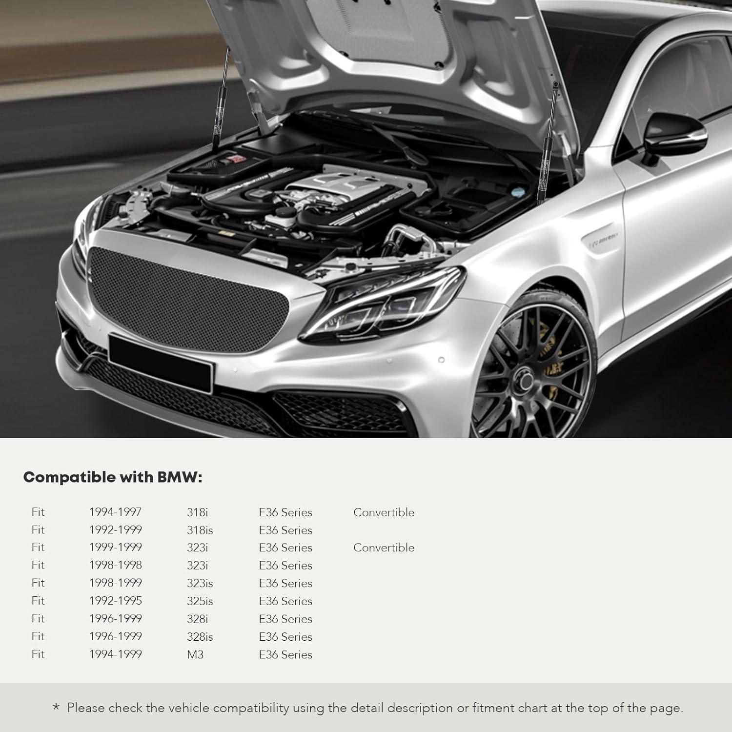 Juego de 2 Amortiguadores de Soporte a Gas YHTAUTO para BMW E36