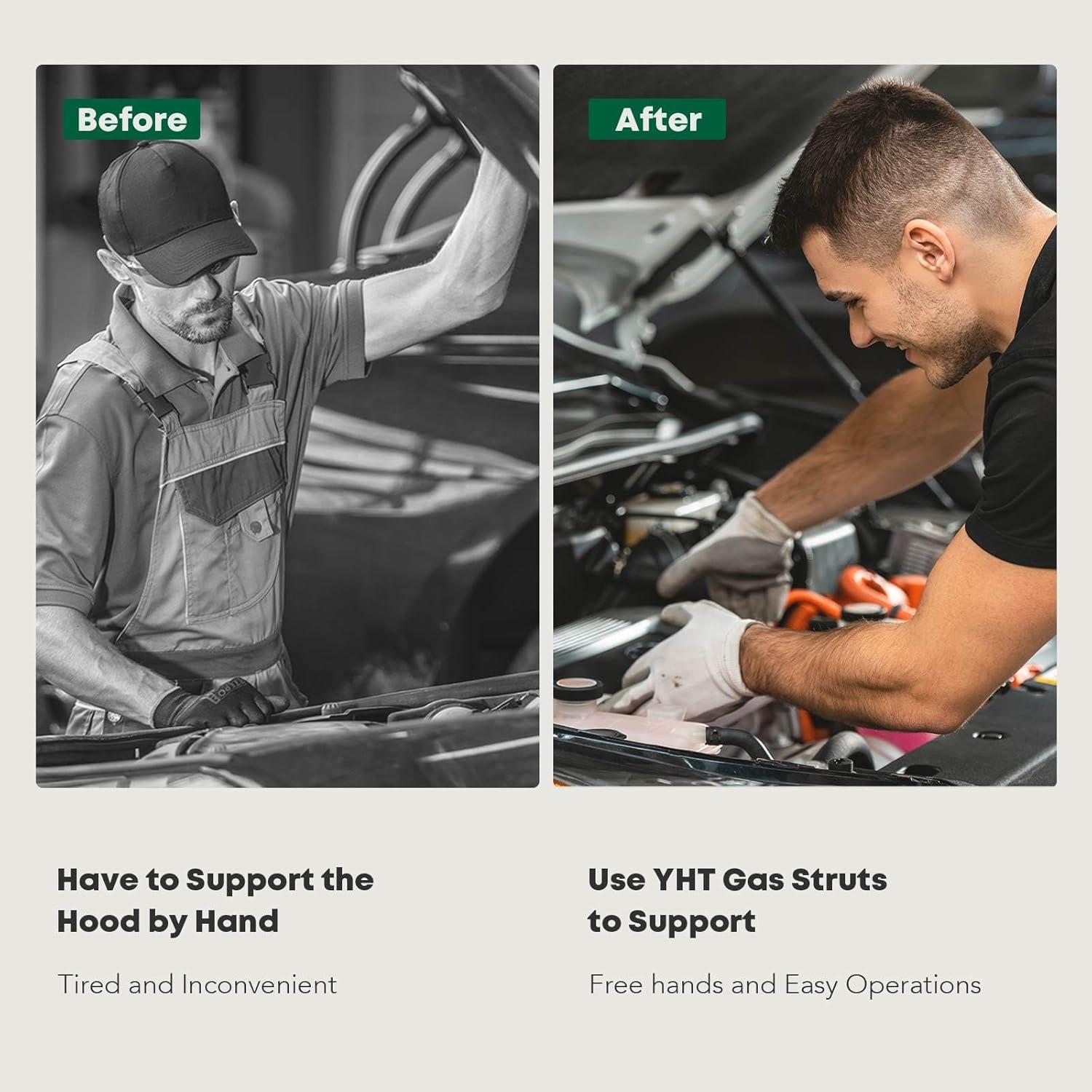 Juego de 2 Amortiguadores de Soporte a Gas YHTAUTO para BMW E36