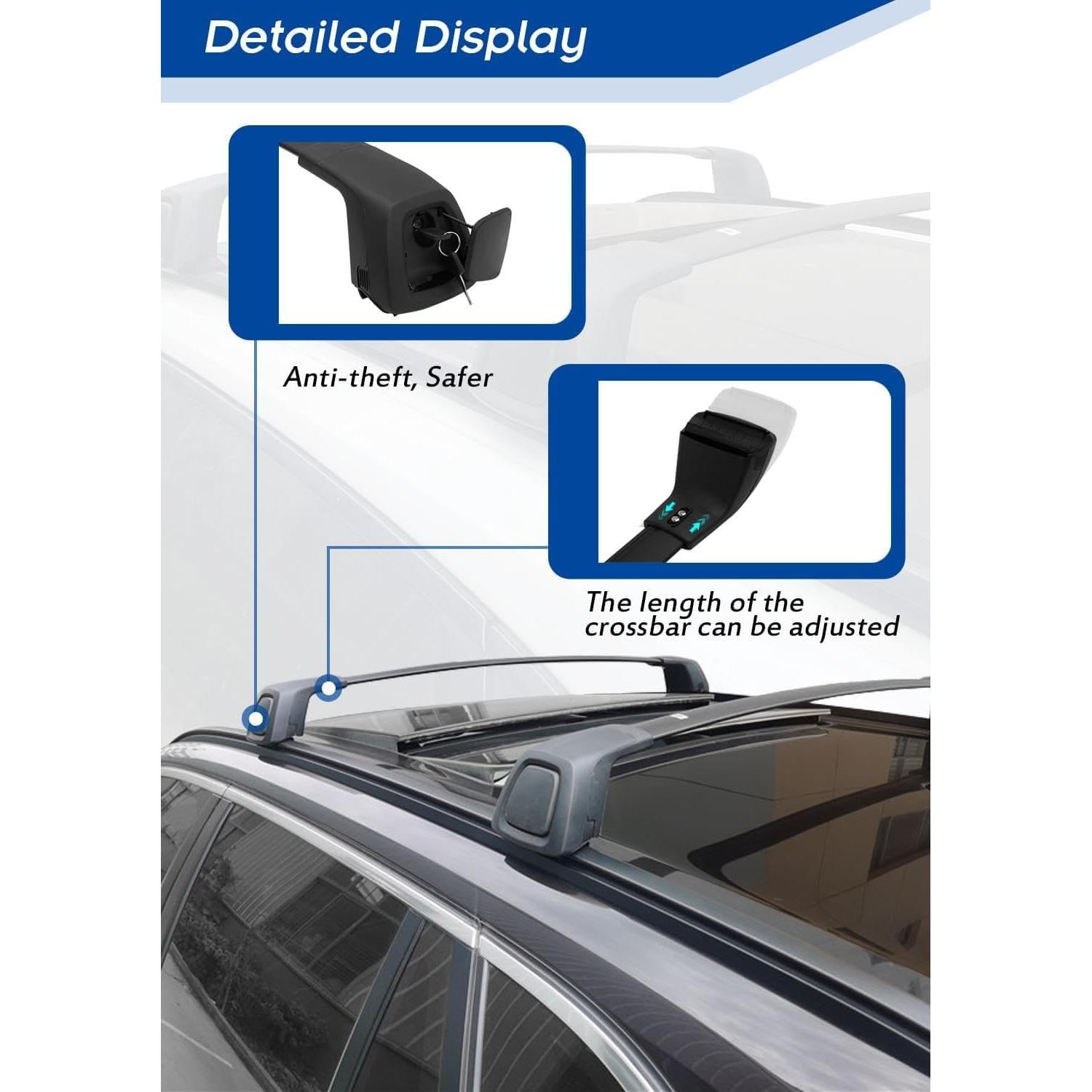 Barras Transversales de Techo SNIXWOO para Audi Q3 2015-2018
