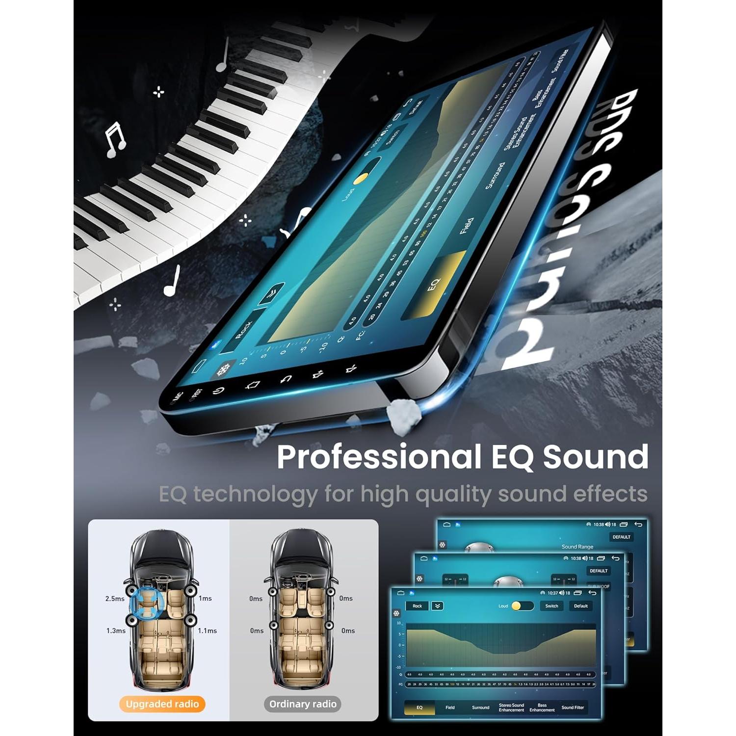 Radio de Coche Fortdows para Toyota Corolla 2014-2016 10.2" HD