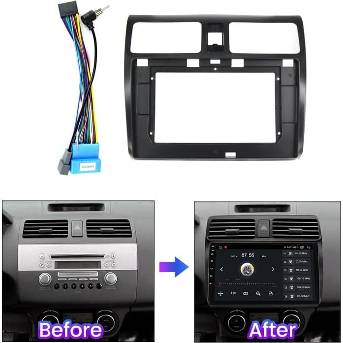 Marco de Fascia Doble DIN 10.1" para Suzuki Swift/Dzire