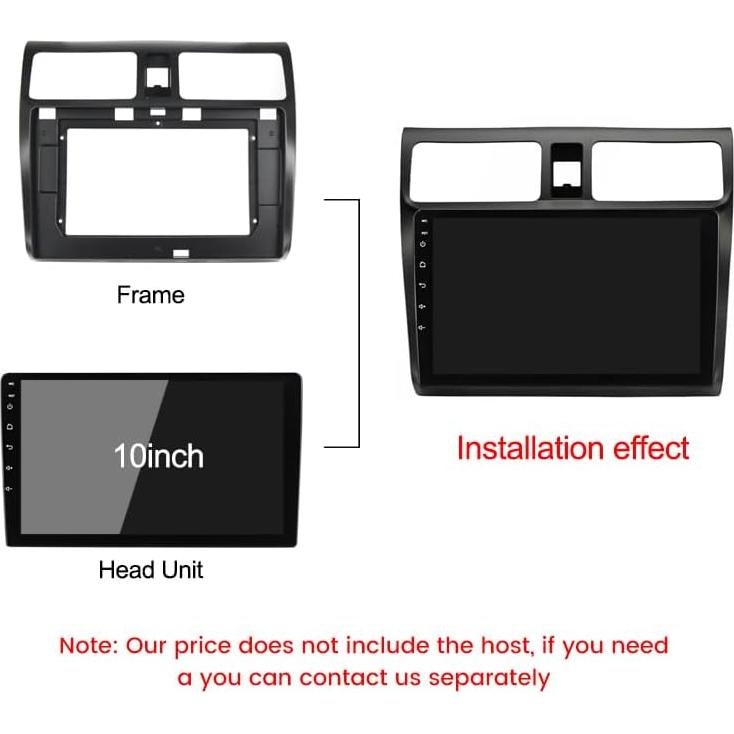 Marco de Fascia Doble DIN 10.1" para Suzuki Swift/Dzire