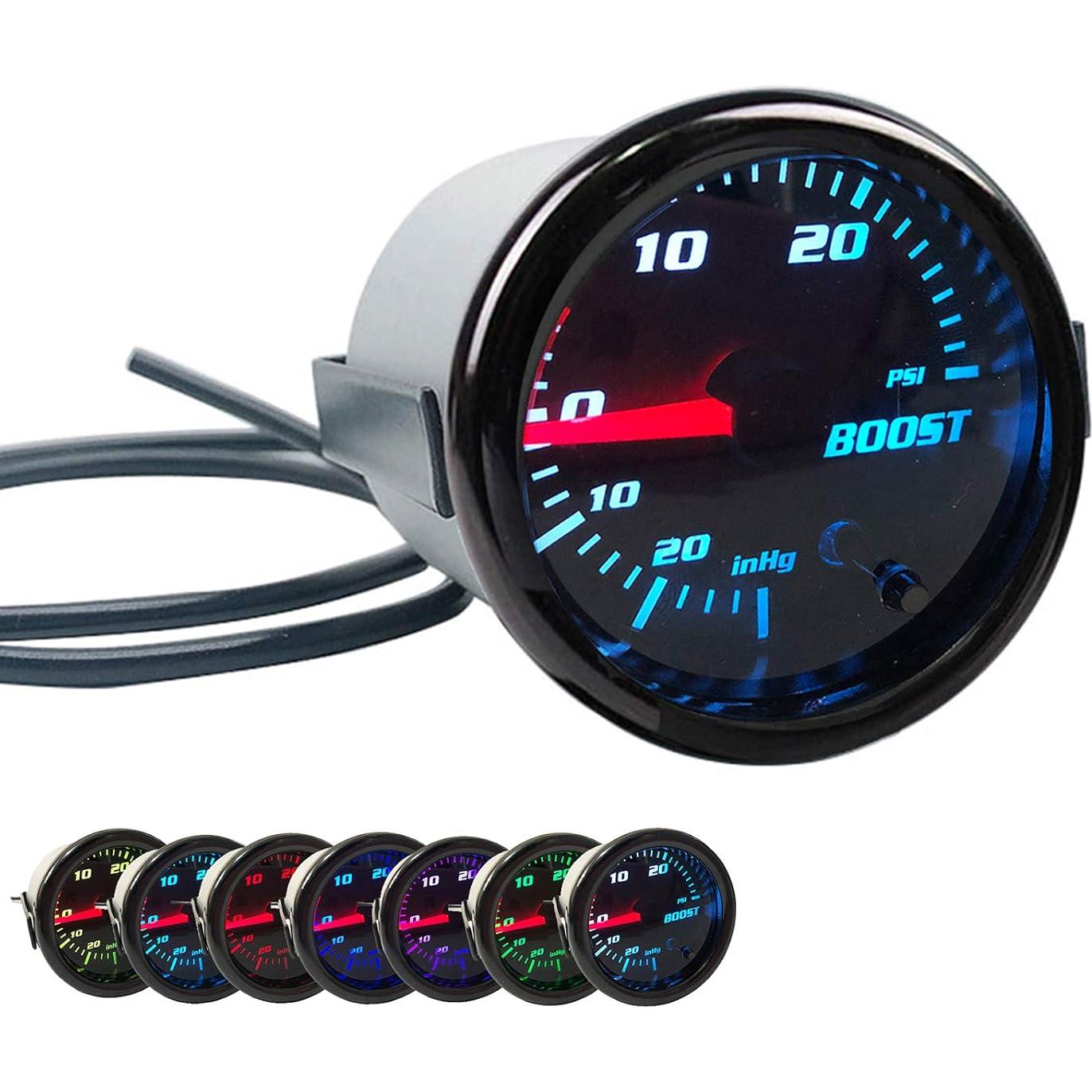 Medidor de Aumento Turbo SREUOIL 52mm 0-30 PSI 7 Colores