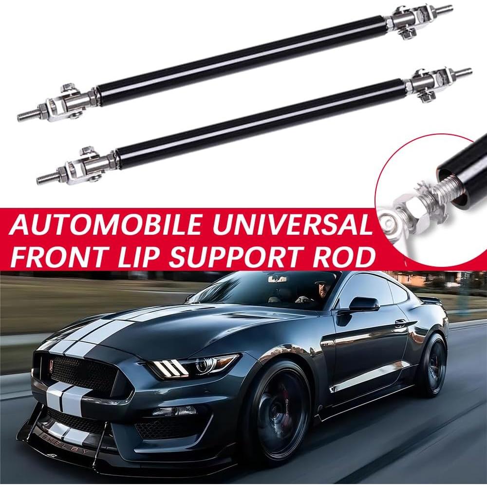 Labio Frontal Universal DREAMIZER para Parachoques 4pcs Rojo y Negro