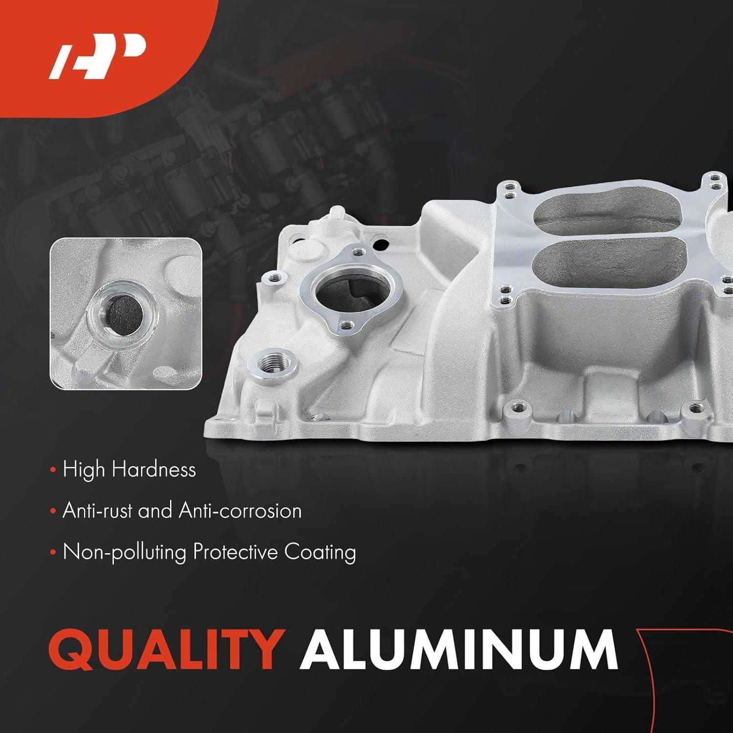 Colector de Admisión Doble Plano Aluminio A-Premium V8 4-Barrel