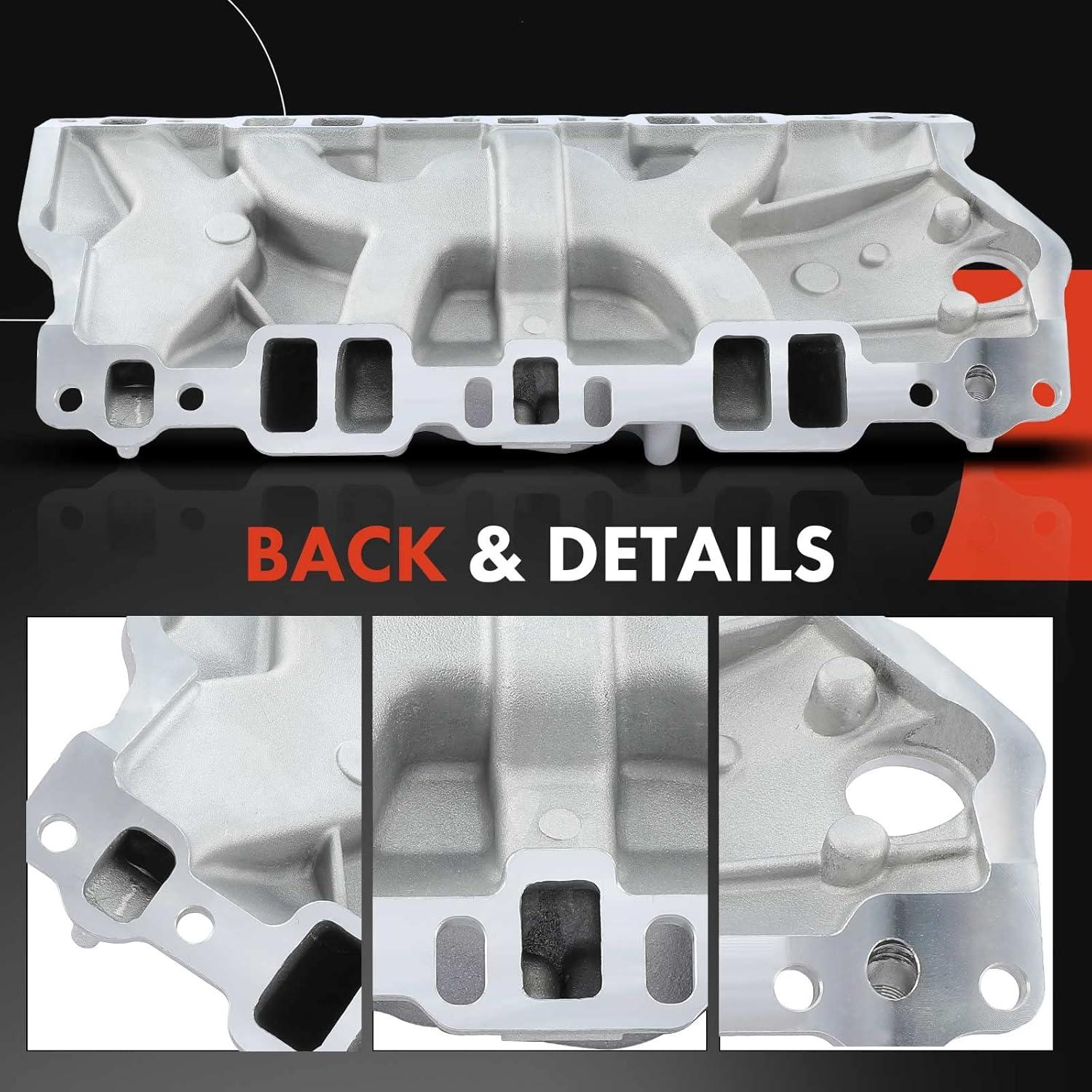 Colector de Admisión Doble Plano Aluminio A-Premium V8 4-Barrel