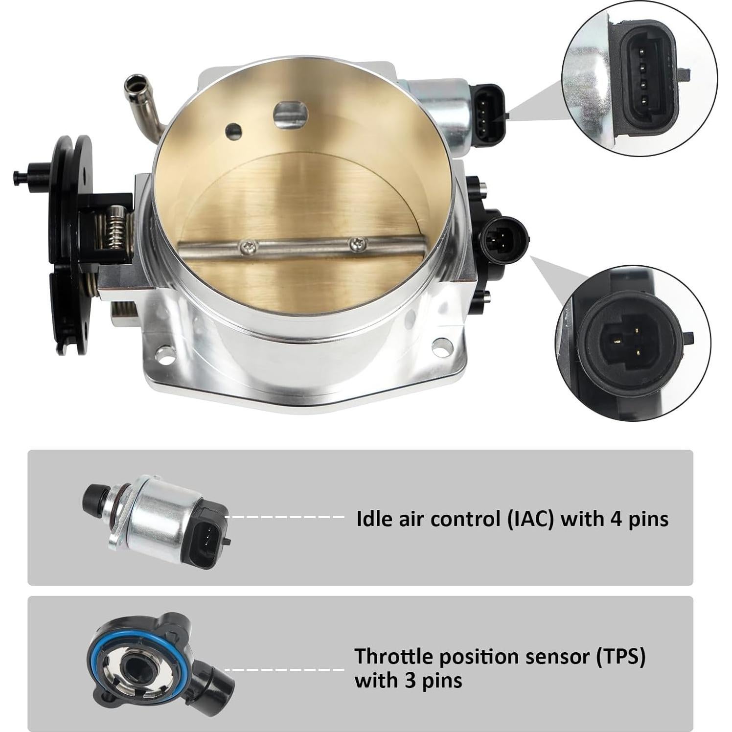 Colector de Admisión Htostar Racing 102mm para LS1 LS2 LS6