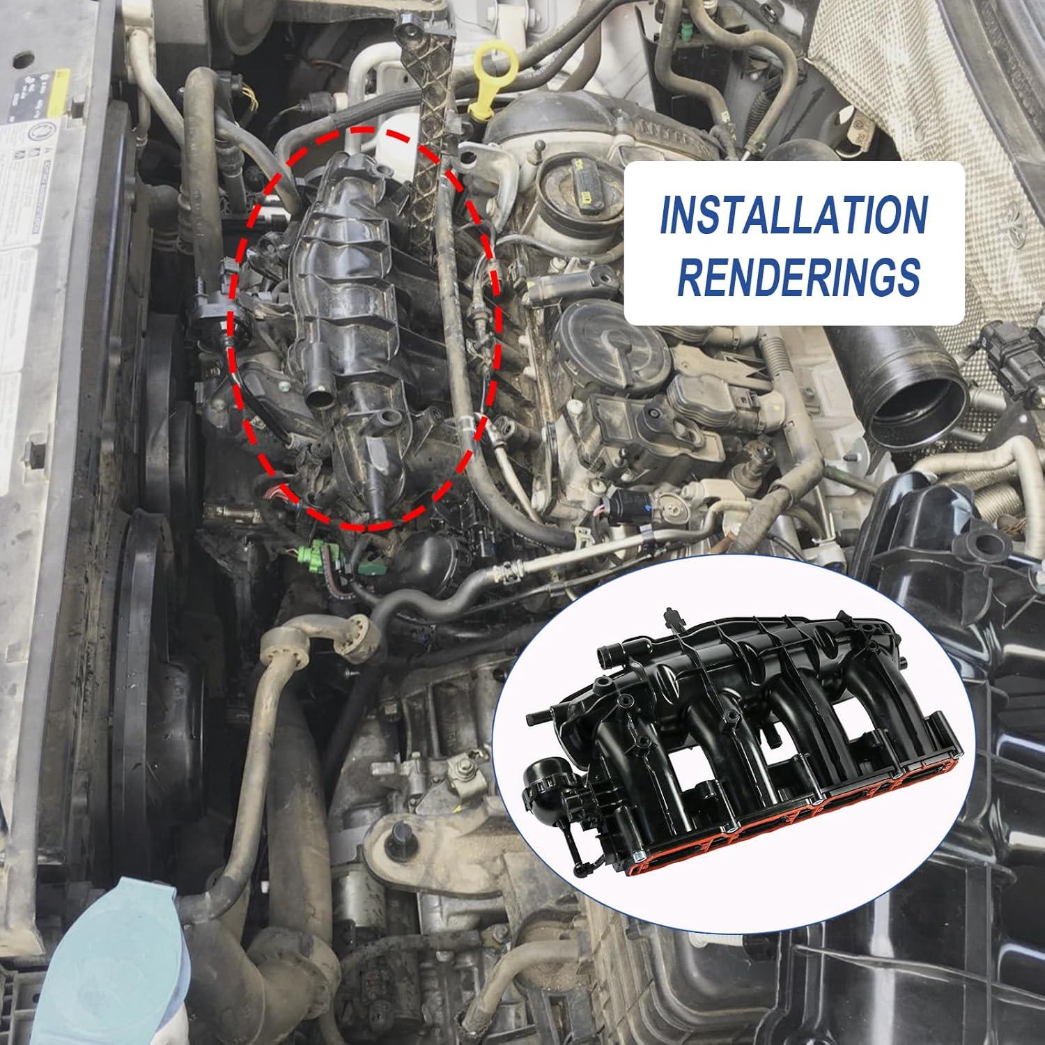 Colector de Admisión BUSIDN 06J133201BH para VW y Audi 2.0L