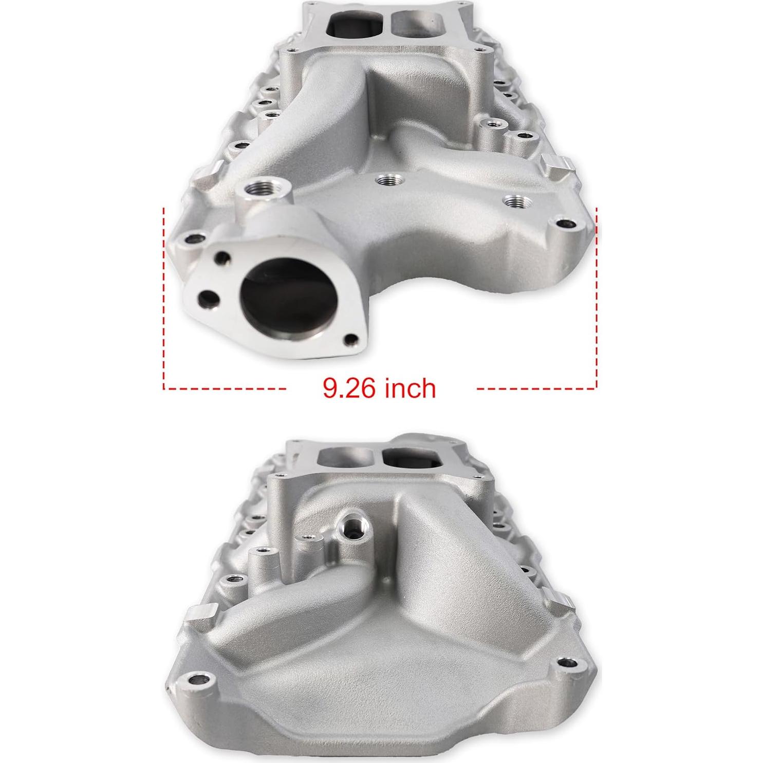 Colector de Admisión Aluminio JGhyperX Doble Plano 260 289 302 V8